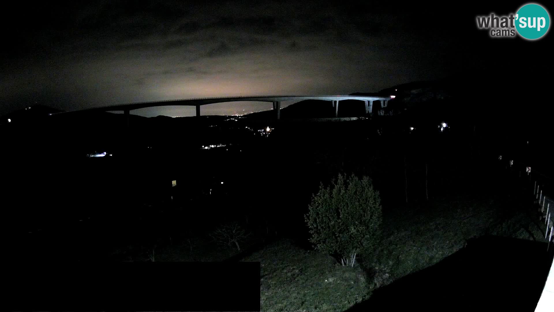 Livecam  Črni Kal Viadotto – panorama dal Viki Burger