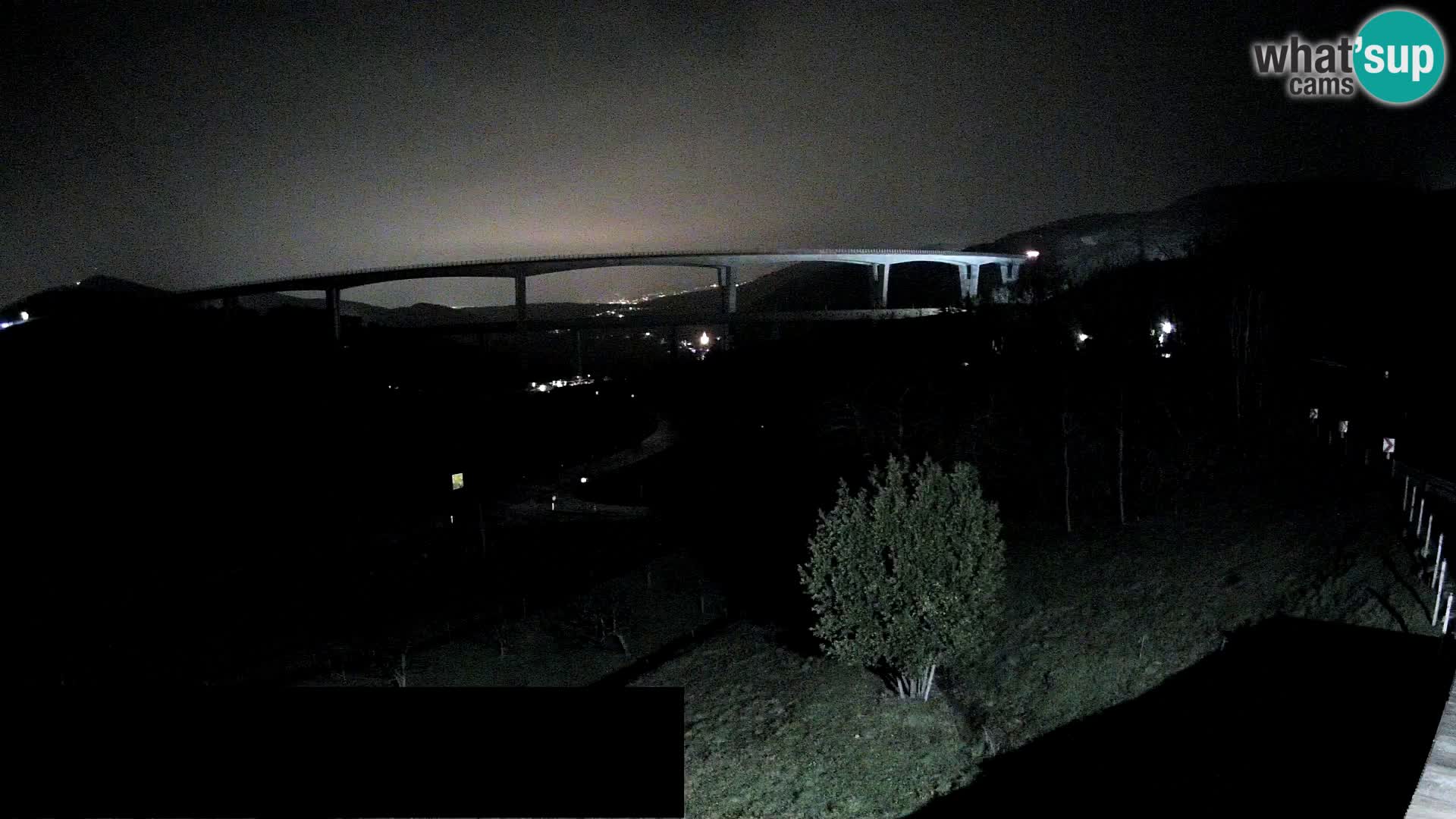 Livecam  Črni Kal Viadotto – panorama dal Viki Burger