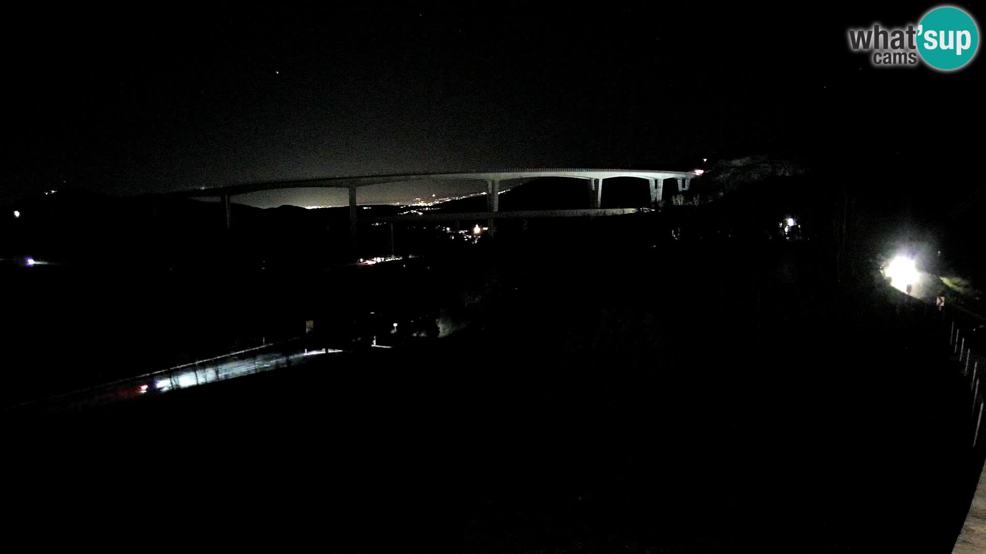 Webcam Črni Kal Viaduct – view from Viki Burger