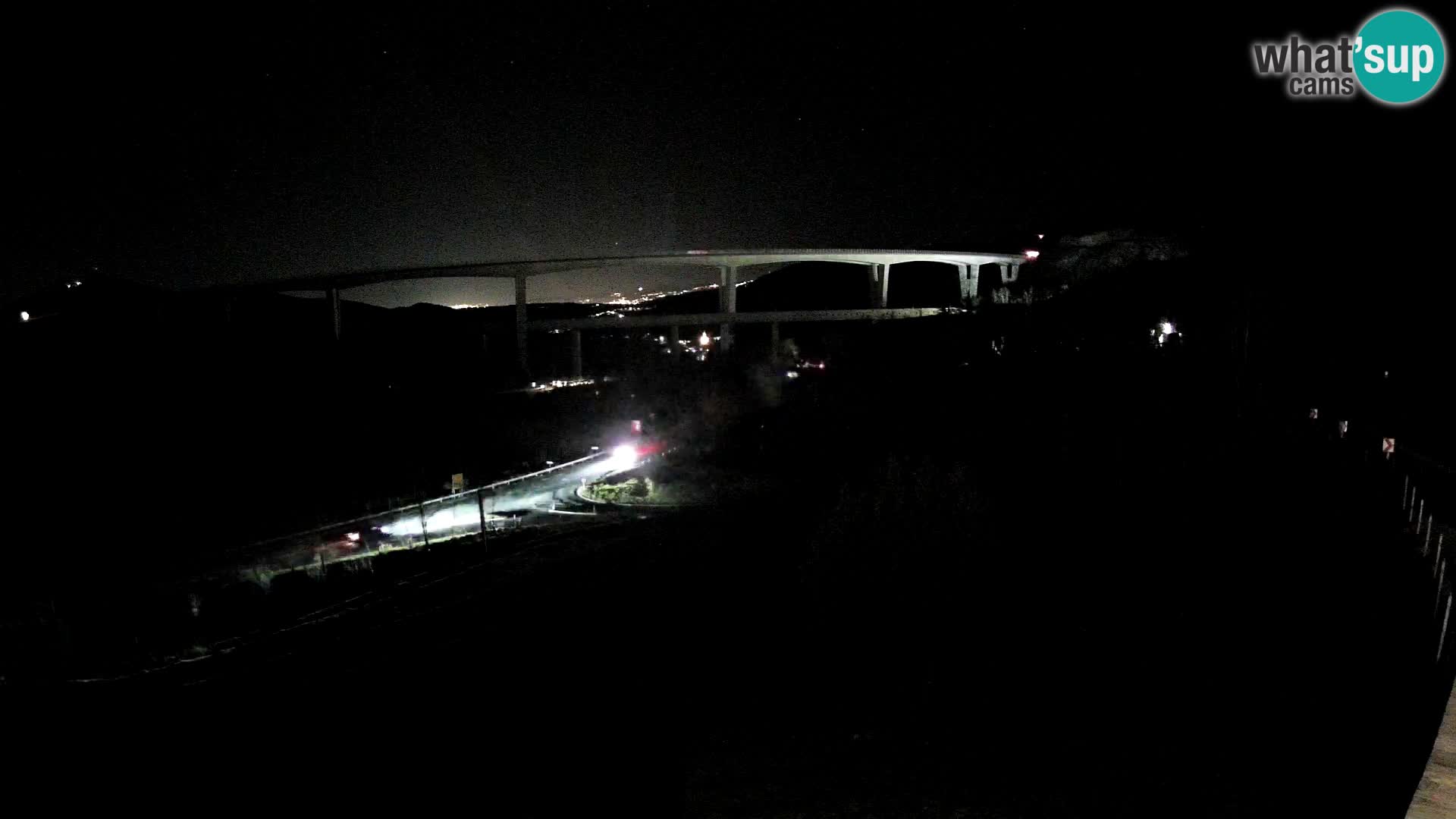 Livecam  Črni Kal Viadotto – panorama dal Viki Burger