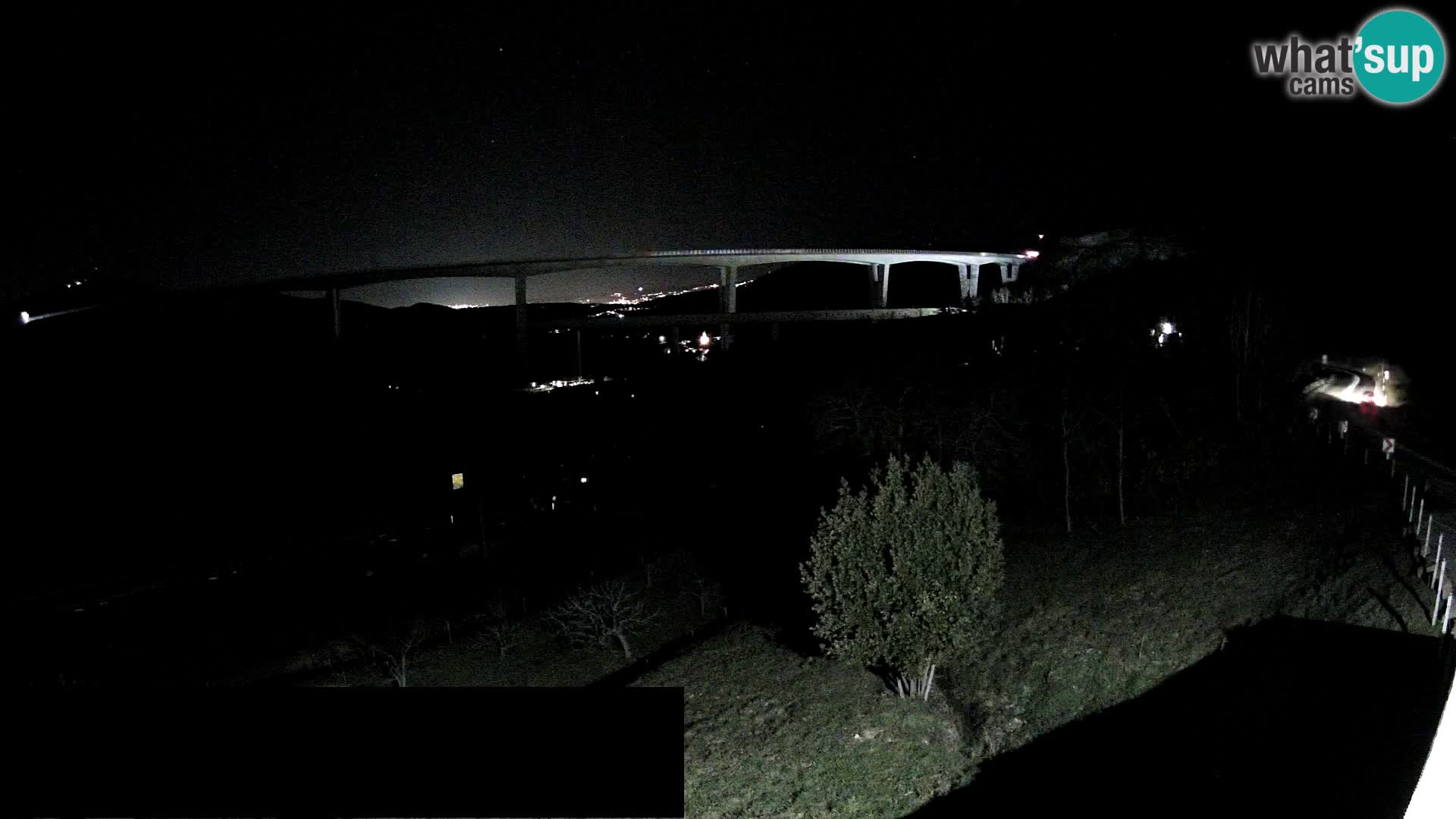 Kamera v živo Črni Kal Viadukt – pogled z Viki Burgerja