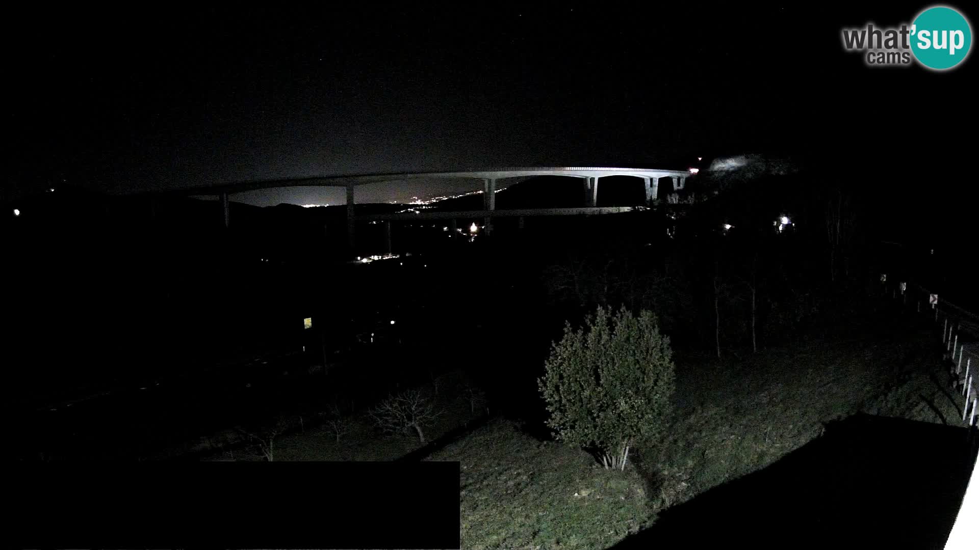 Livecam  Črni Kal Viadotto – panorama dal Viki Burger