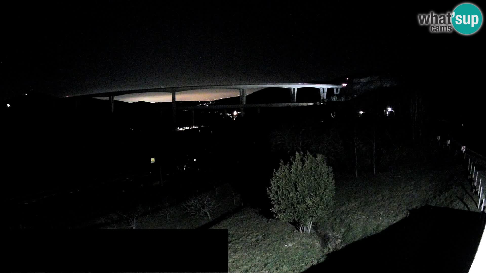 Livecam  Črni Kal Viadotto – panorama dal Viki Burger