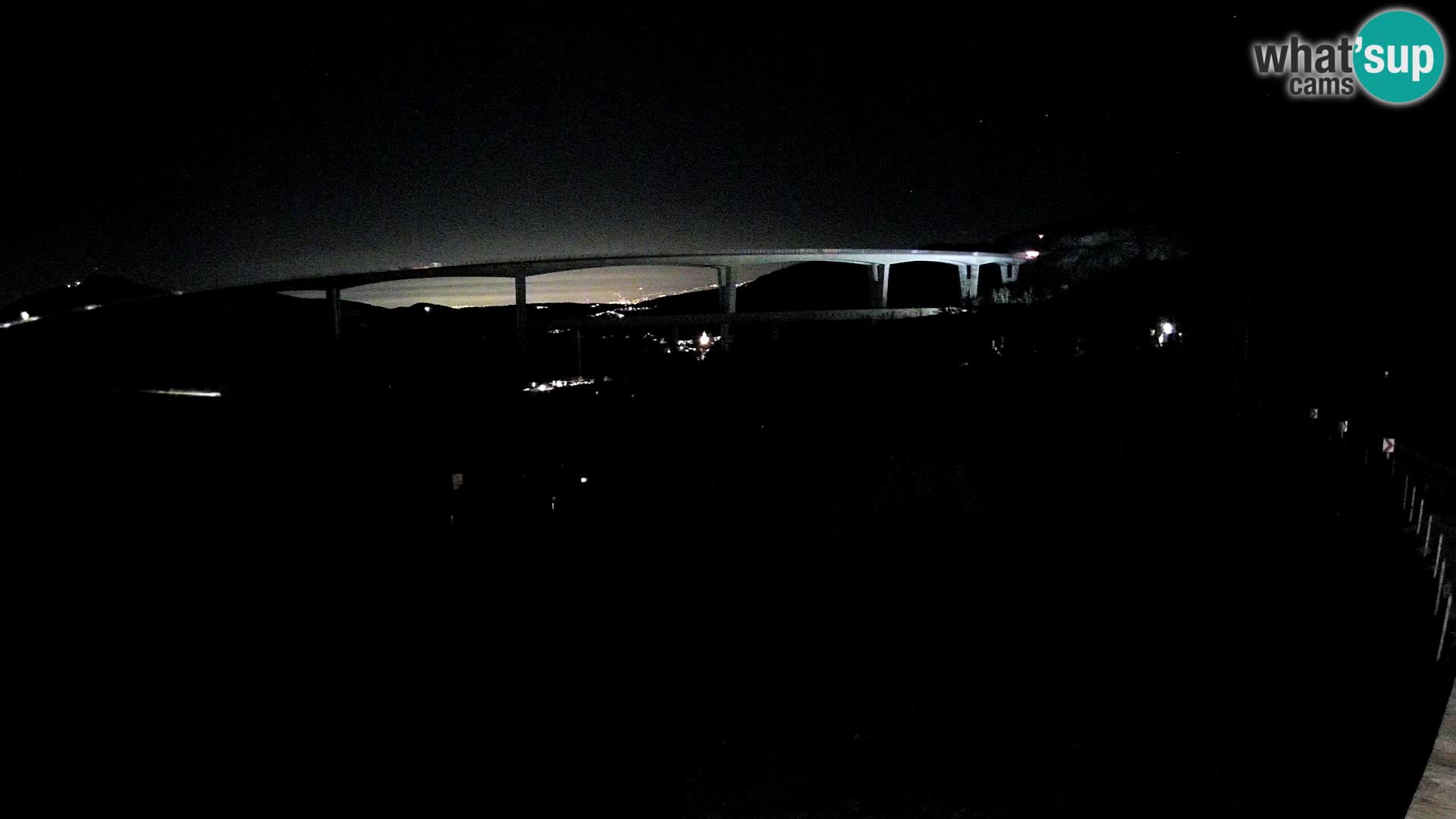 Webcam Črni Kal Viaduct – view from Viki Burger