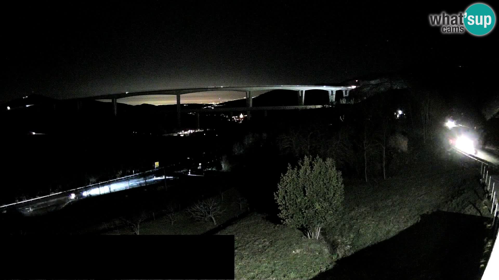 Kamera v živo Črni Kal Viadukt – pogled z Viki Burgerja