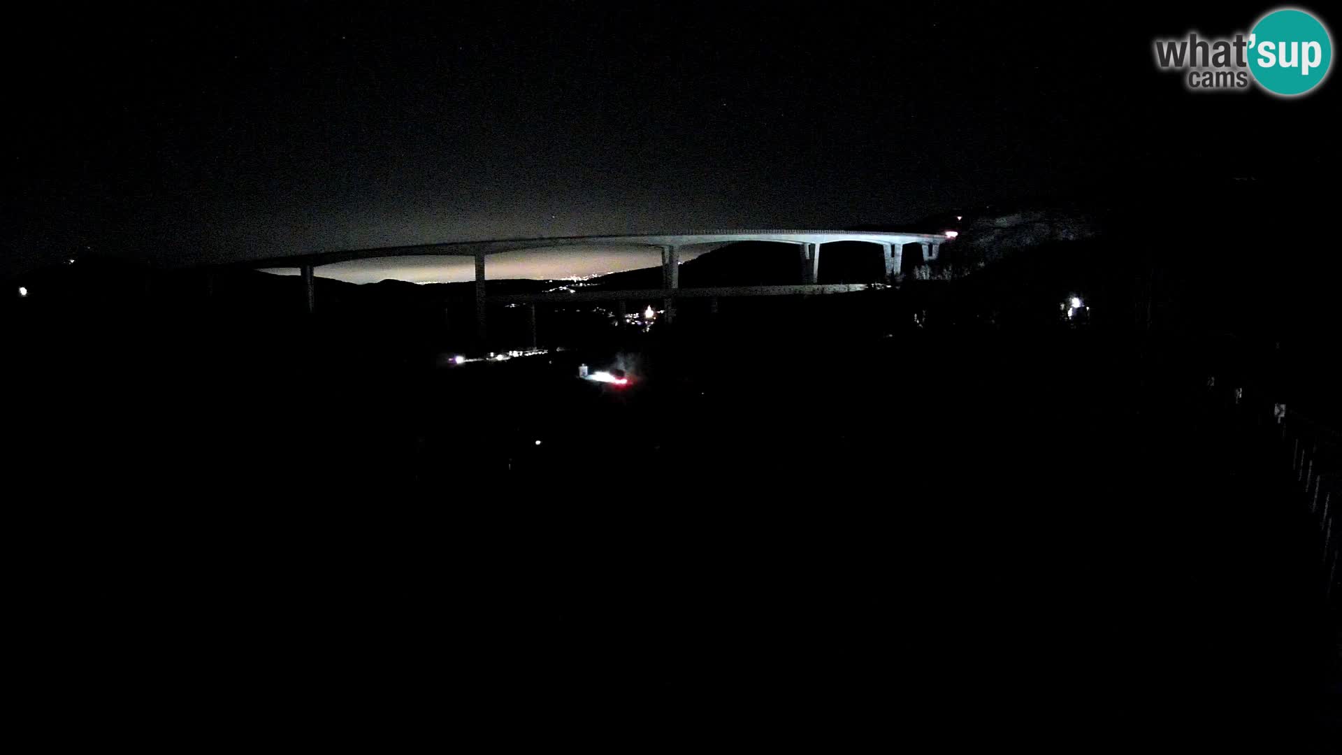 Livecam Črni Kal Viadotto – panorama dal Viki Burger