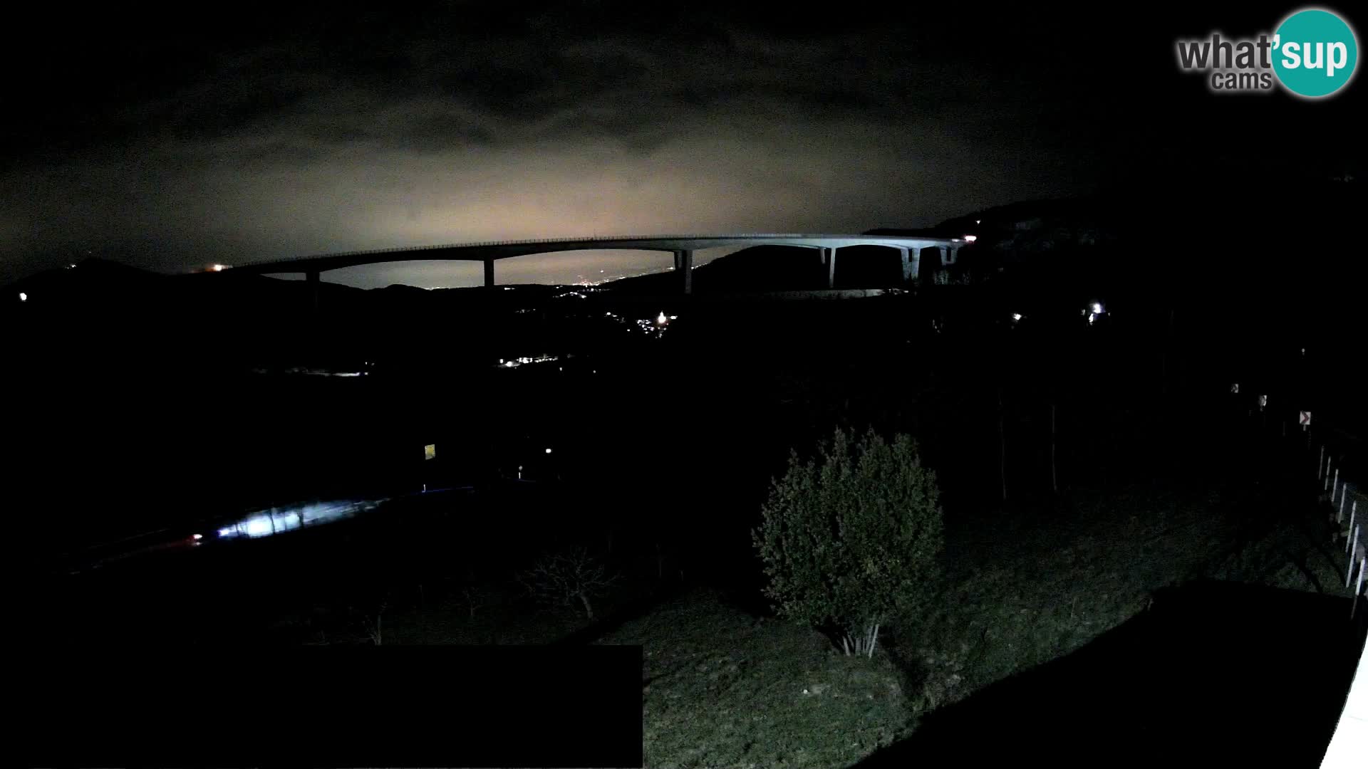 Kamera v živo Črni Kal Viadukt – pogled z Viki Burgerja