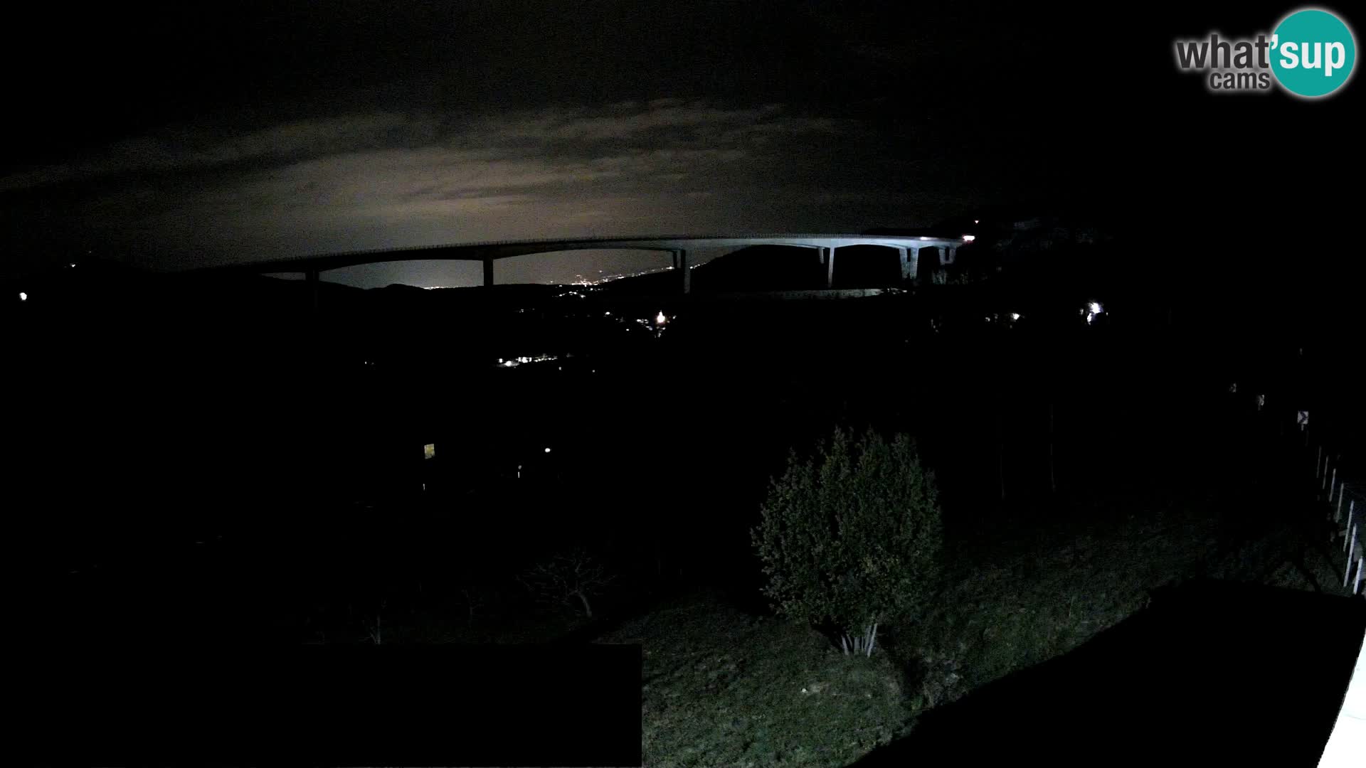 Kamera v živo Črni Kal Viadukt – pogled z Viki Burgerja