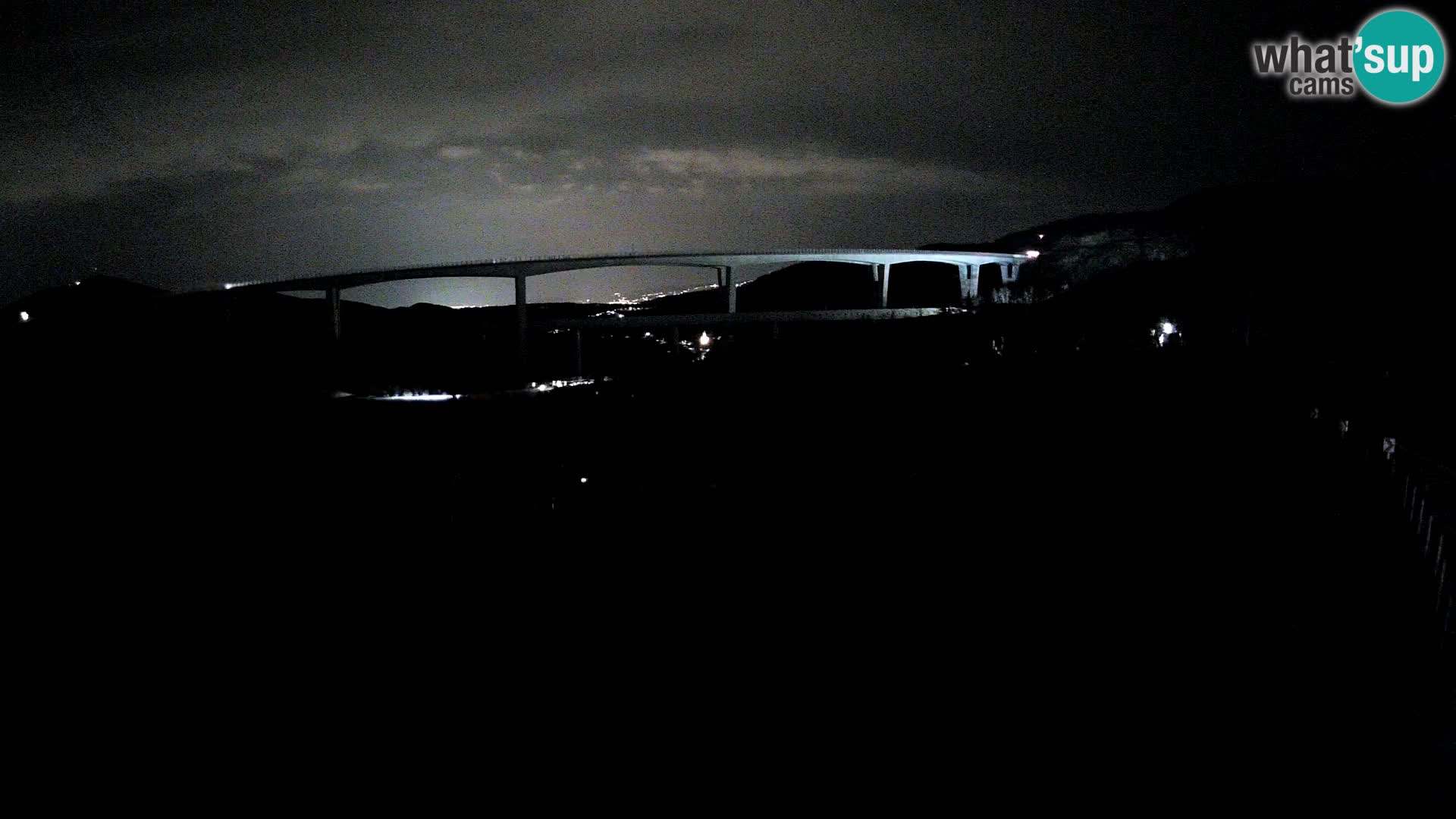 Webcam Črni Kal Viaduct – view from Viki Burger