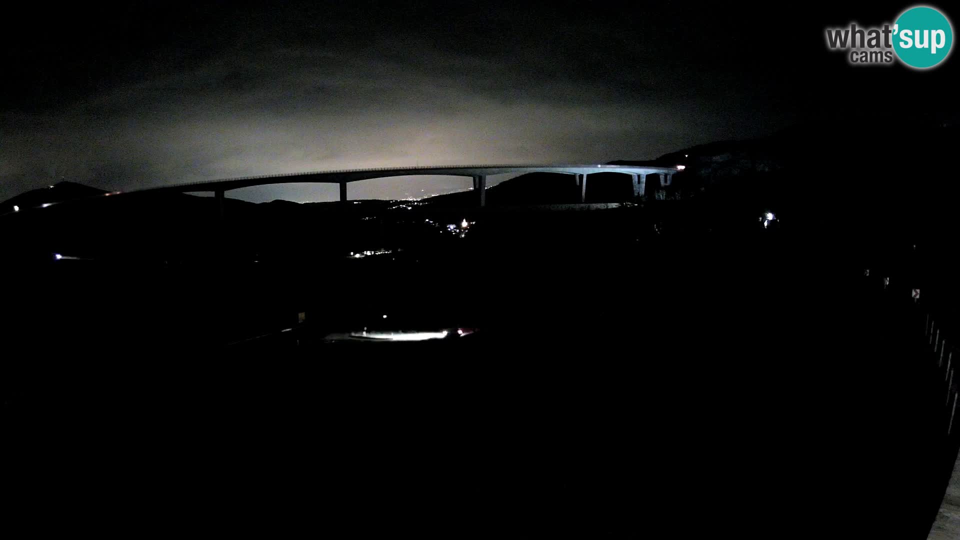 Webcam Črni Kal Viaduct – view from Viki Burger