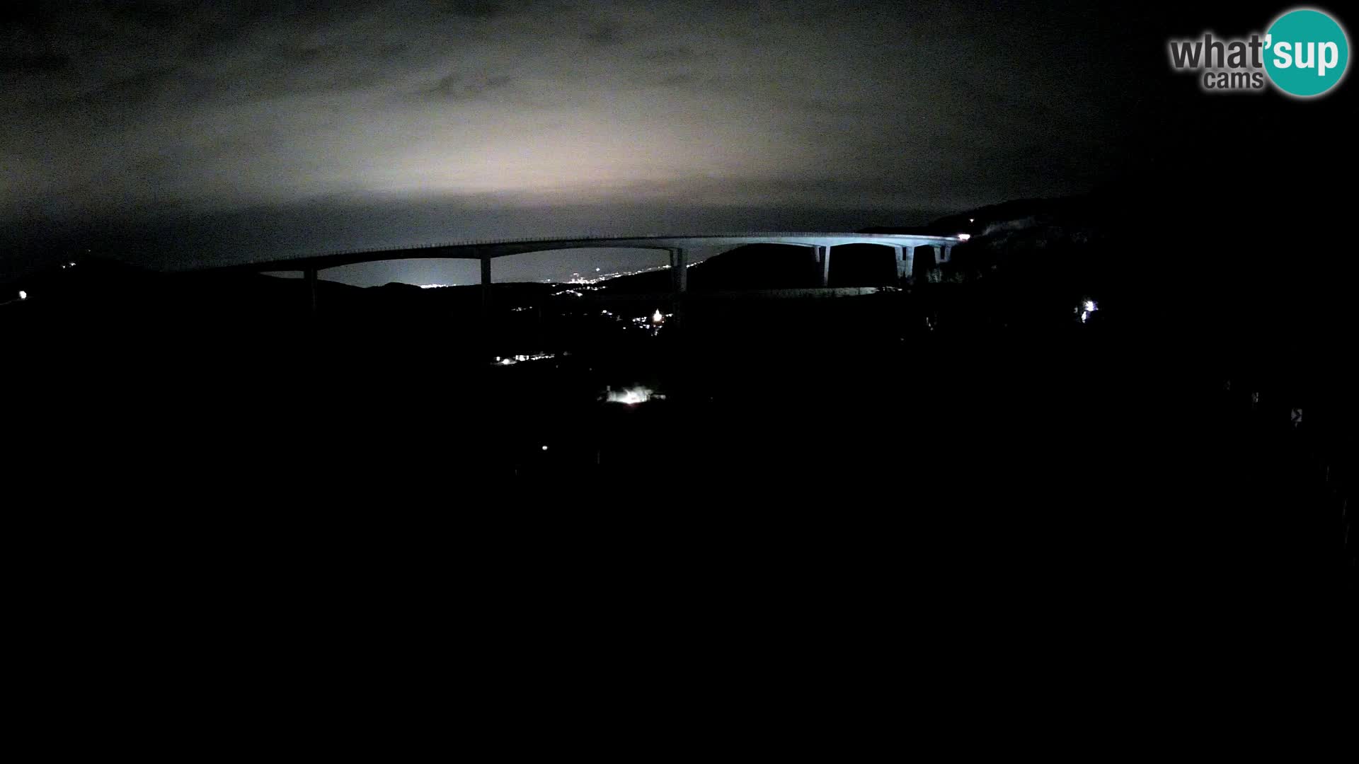 Livecam  Črni Kal Viadotto – panorama dal Viki Burger