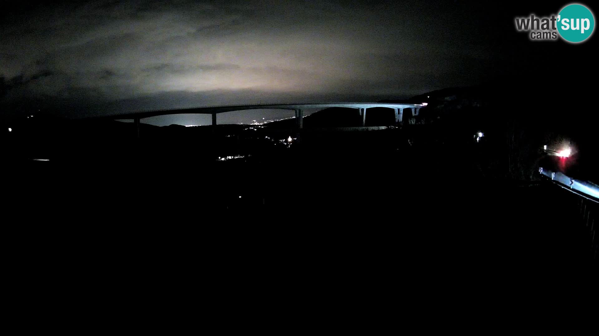 Livecam  Črni Kal Viadotto – panorama dal Viki Burger