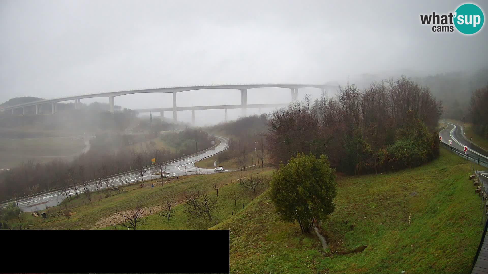 Web kamera Črni Kal Viadukt – pogled sa Viki Burgerja