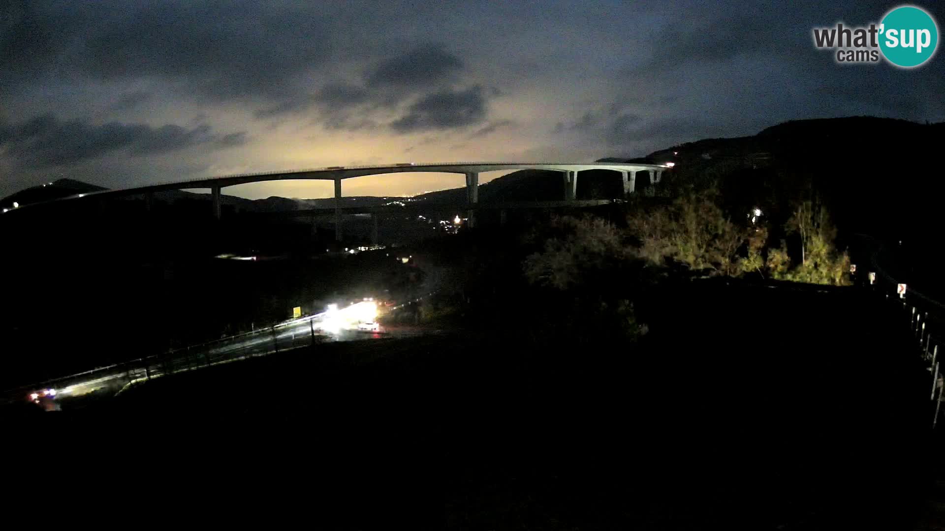 Livecam  Črni Kal Viadotto – panorama dal Viki Burger