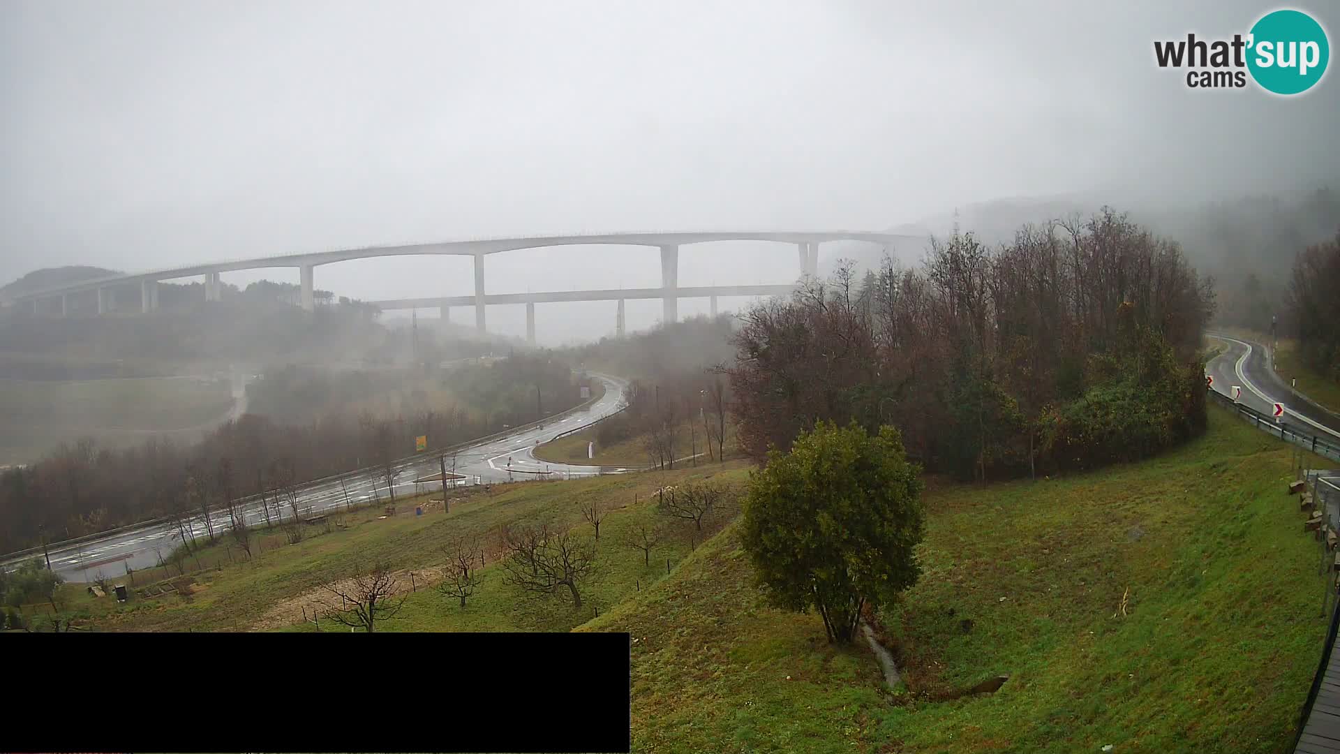 Web kamera Črni Kal Viadukt – pogled sa Viki Burgerja