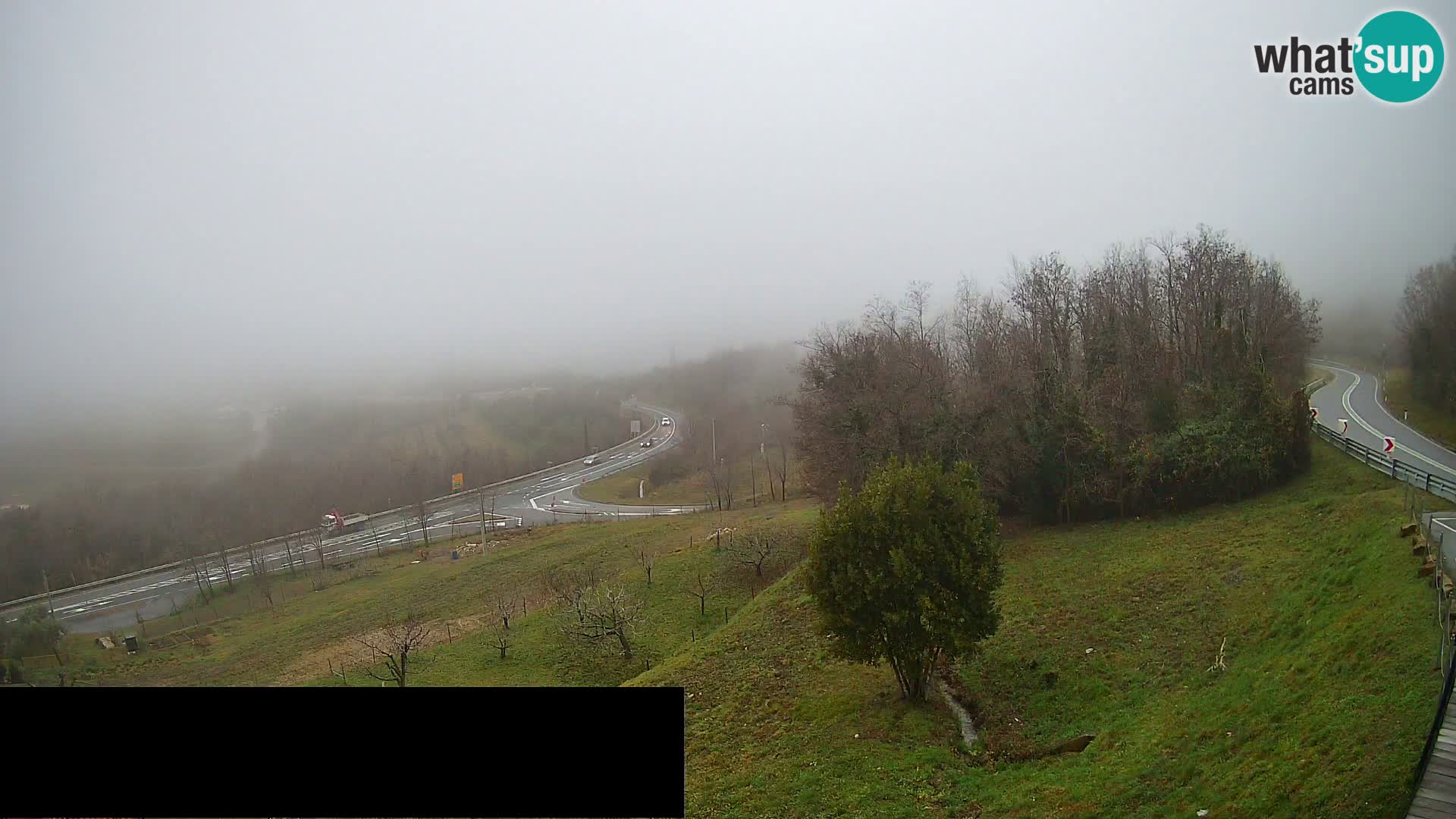 Kamera v živo Črni Kal Viadukt – pogled z Viki Burgerja