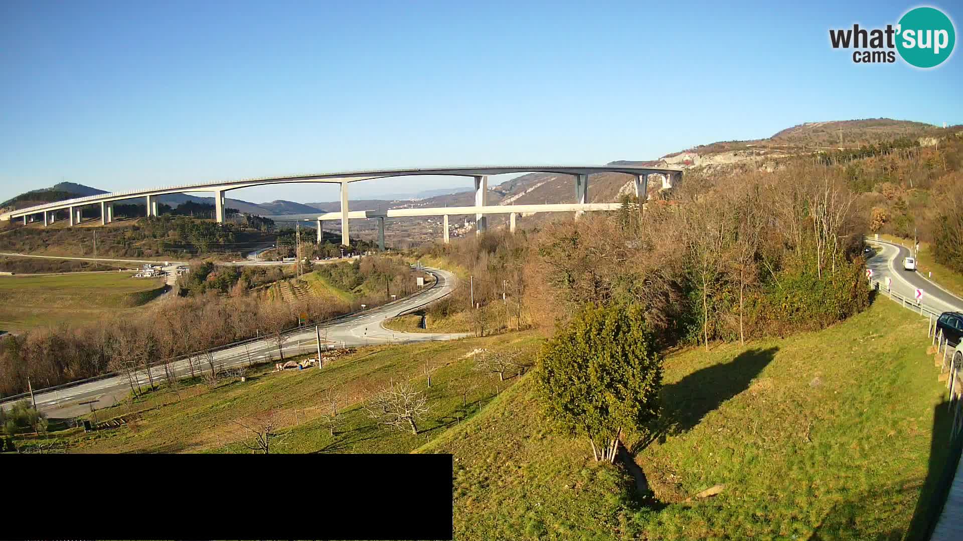Camera en vivo Črni Kal Viaducto – Viki Burger