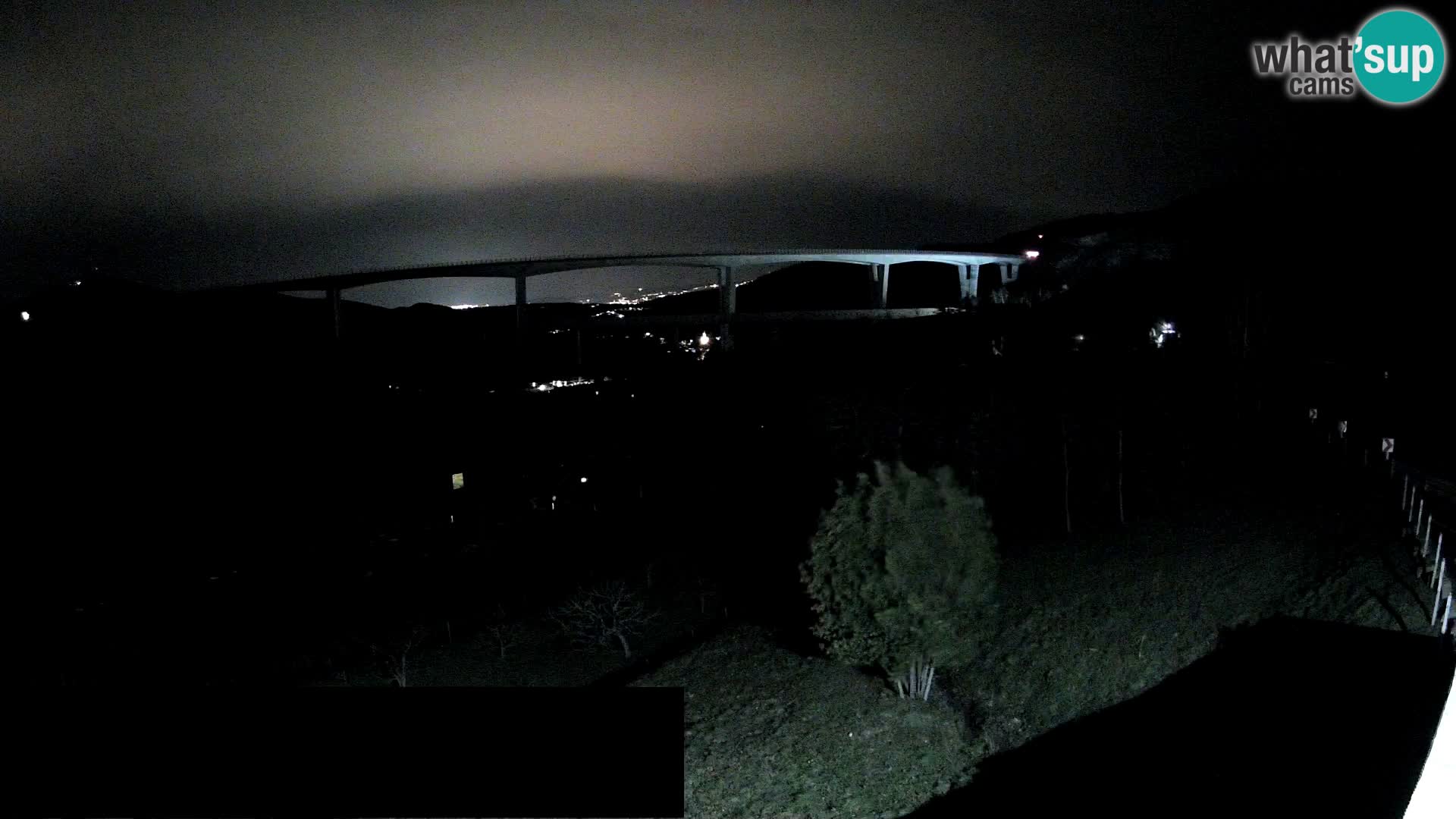 Webcam Črni Kal Viaduct – view from Viki Burger