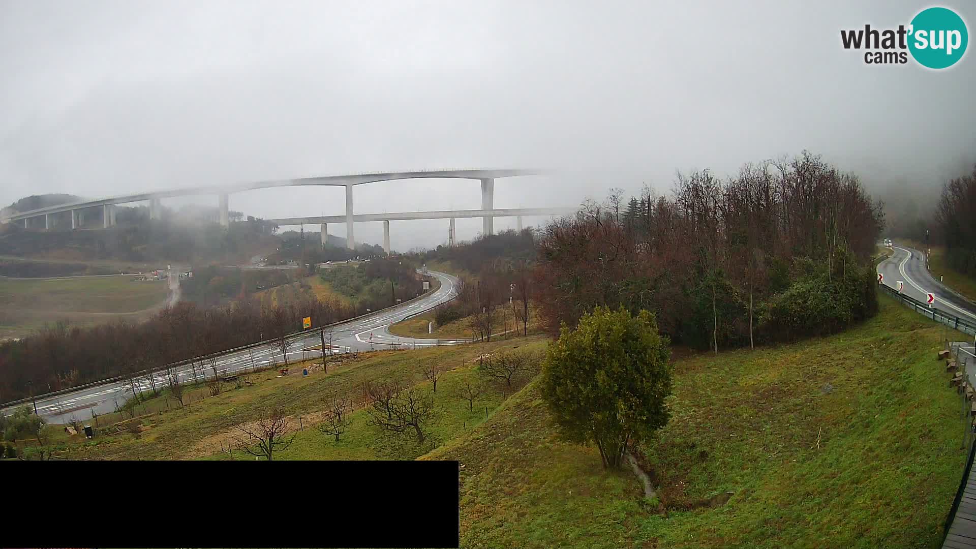 Web kamera Črni Kal Viadukt – pogled sa Viki Burgerja