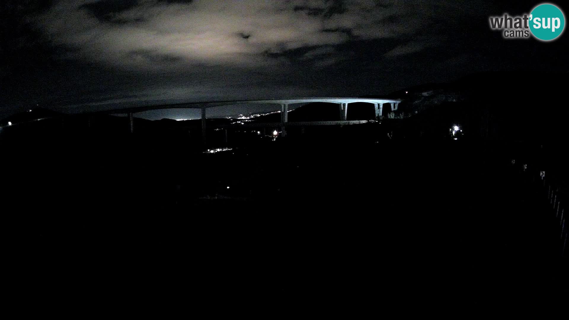 Webcam Črni Kal Viaduct – view from Viki Burger