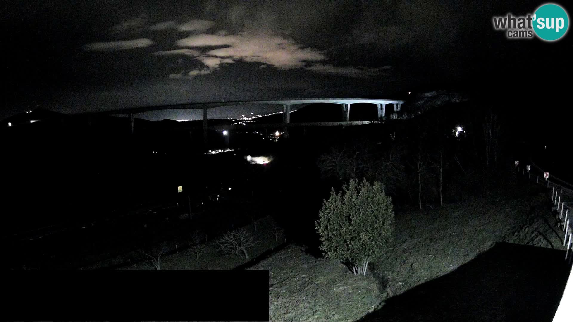 Livecam  Črni Kal Viadotto – panorama dal Viki Burger