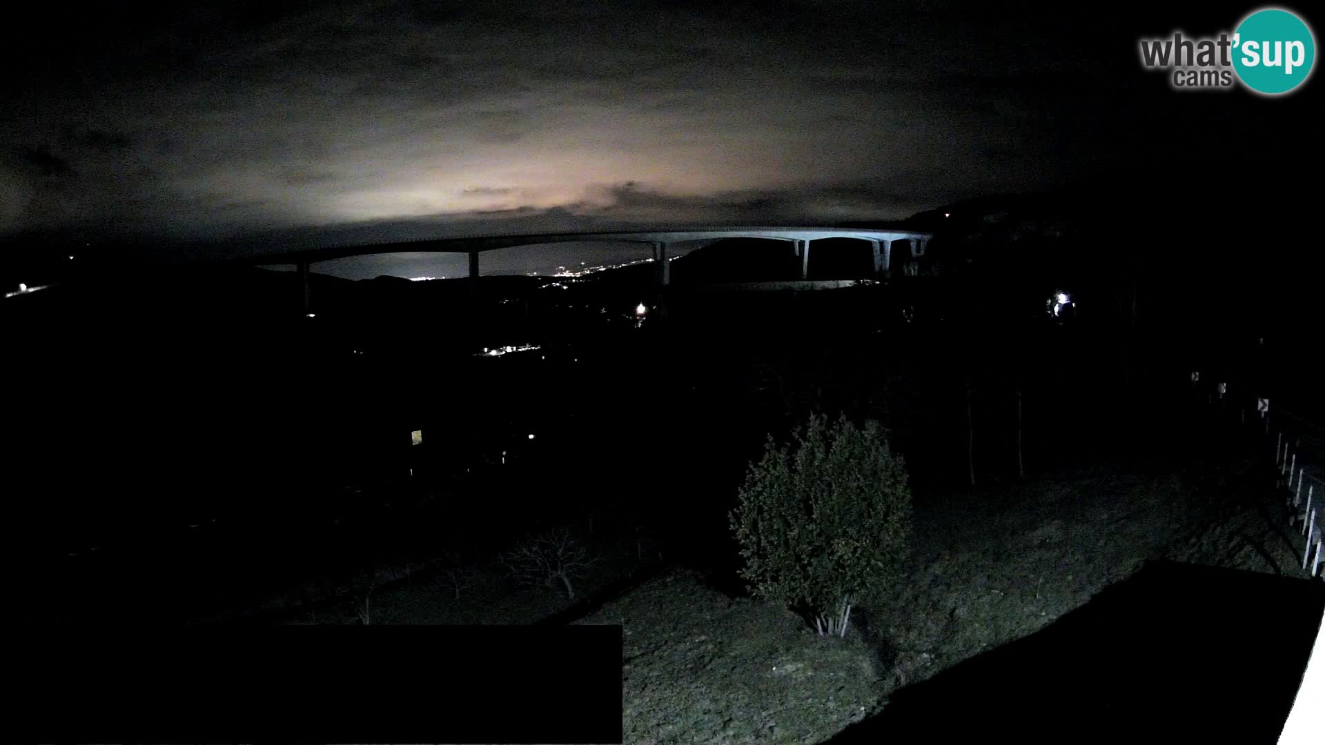 Webcam Črni Kal Viaduct – view from Viki Burger