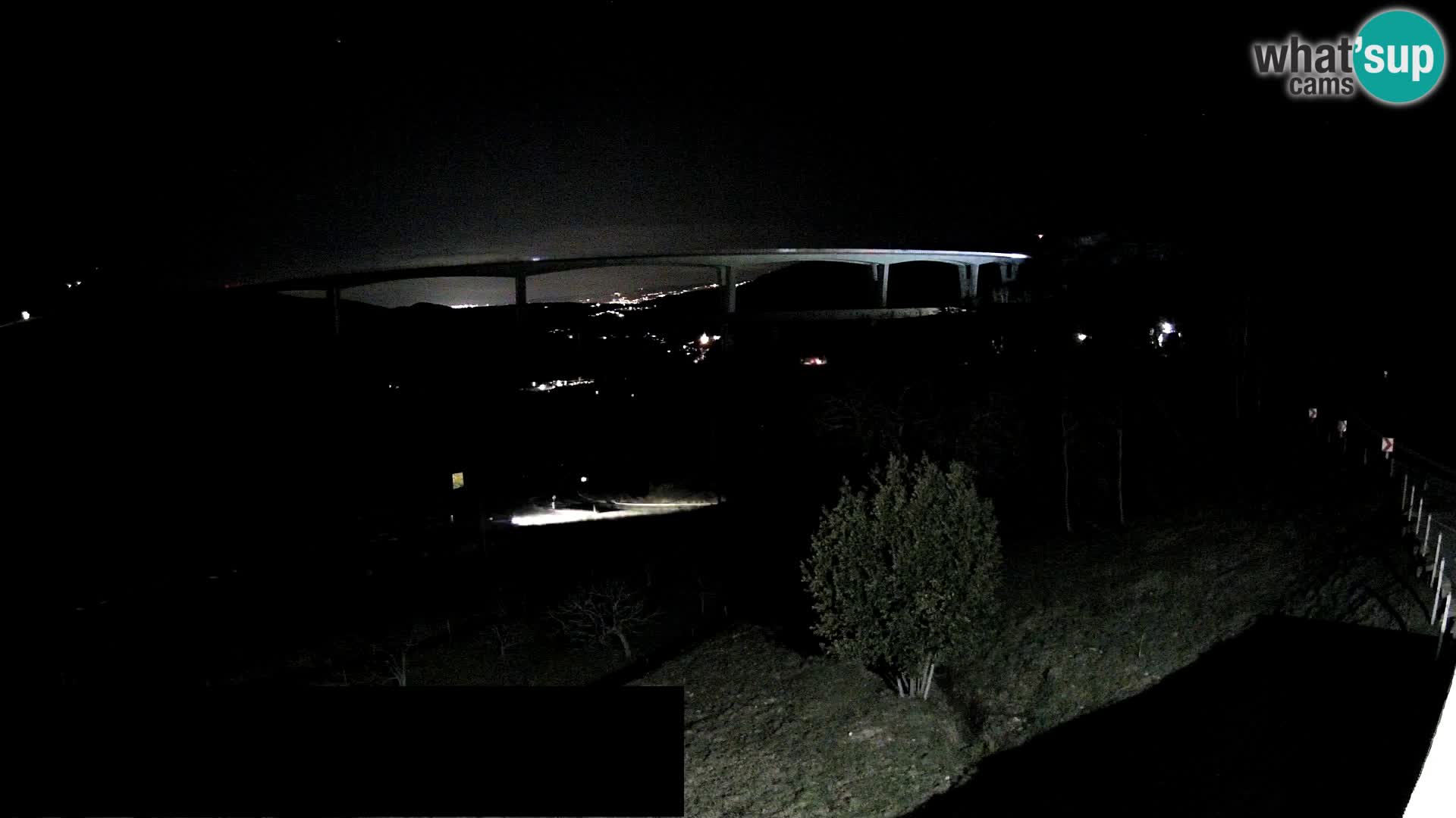 Kamera v živo Črni Kal Viadukt – pogled z Viki Burgerja