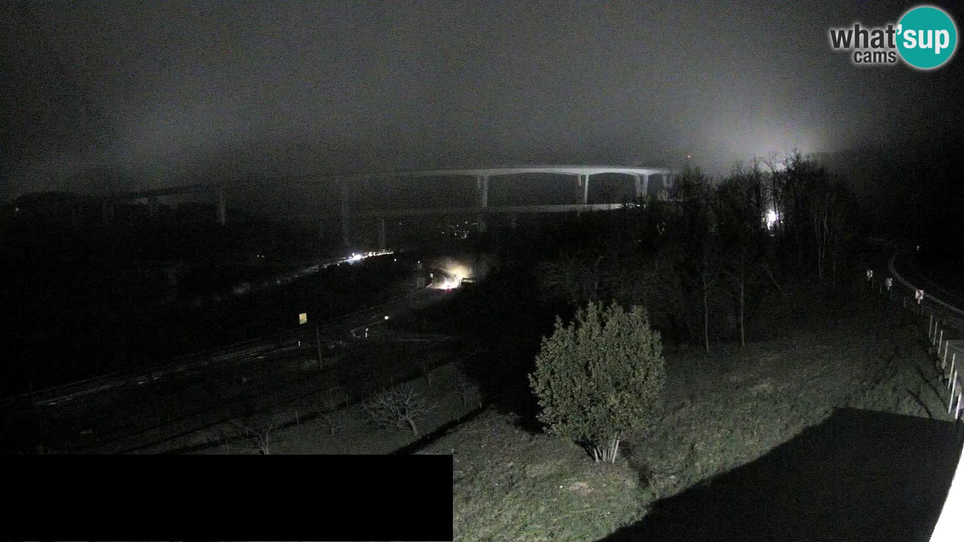 Livecam  Črni Kal Viadotto – panorama dal Viki Burger