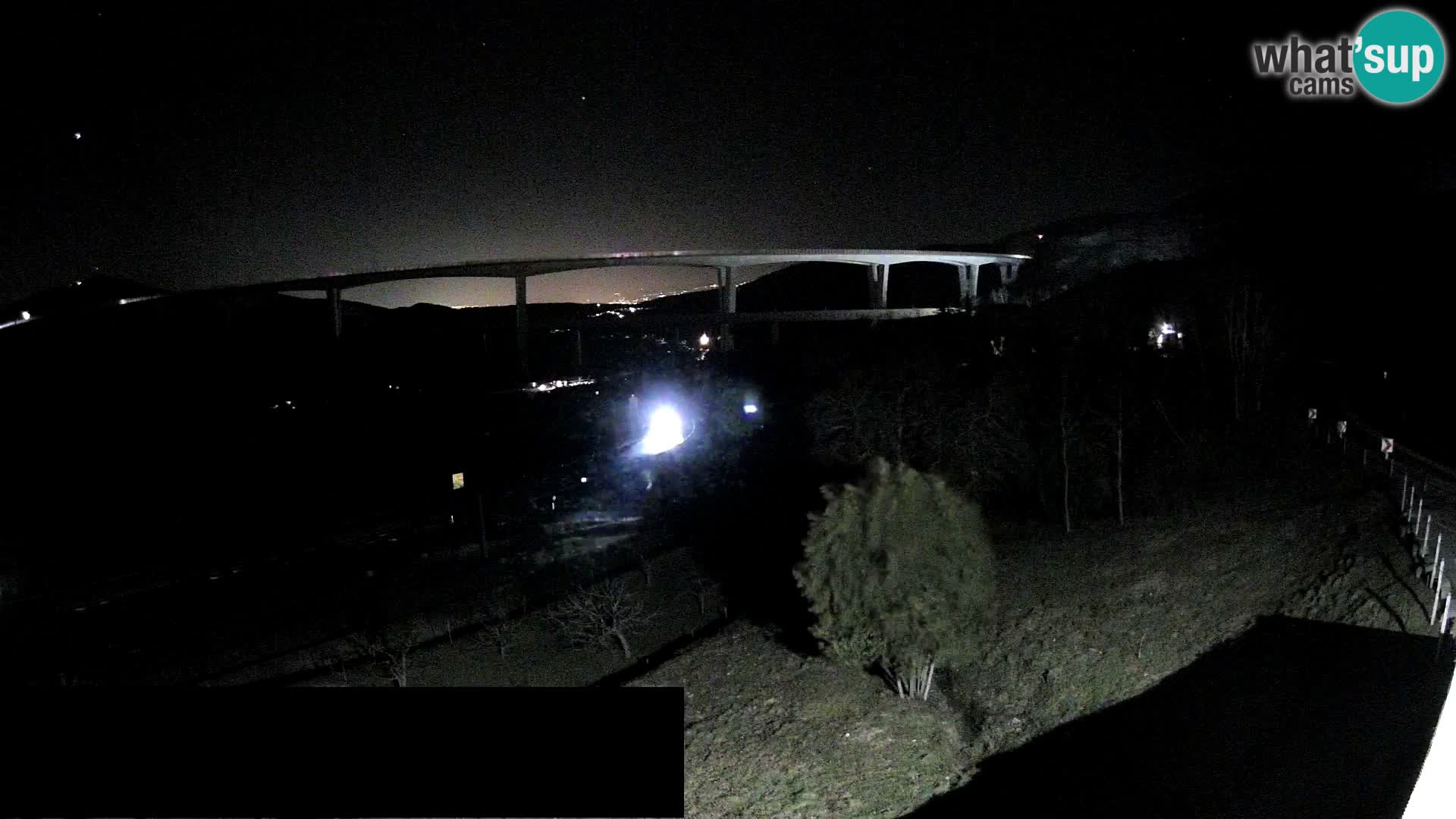 Kamera v živo Črni Kal Viadukt – pogled z Viki Burgerja