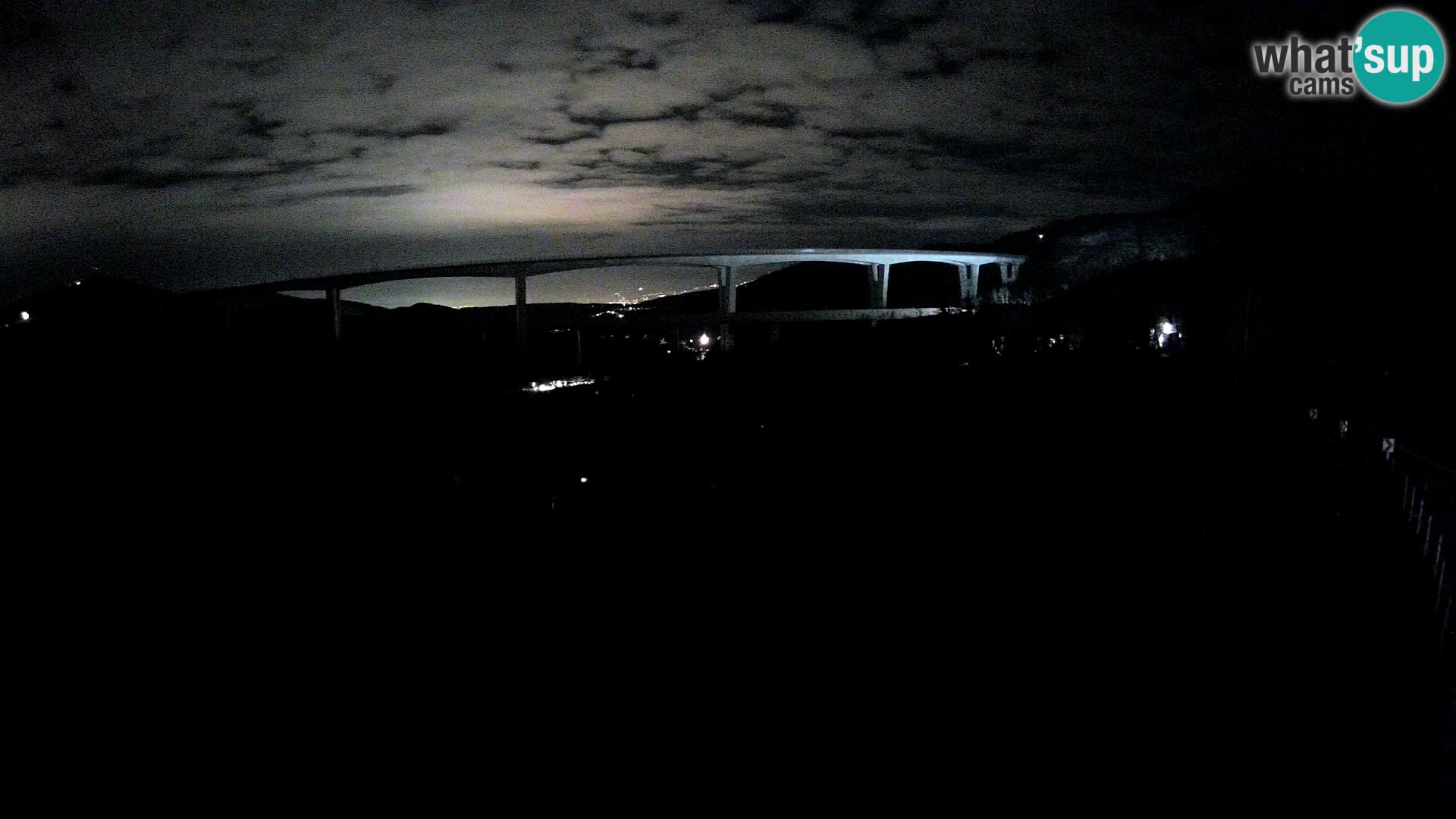 Webcam Črni Kal Viaduct – view from Viki Burger