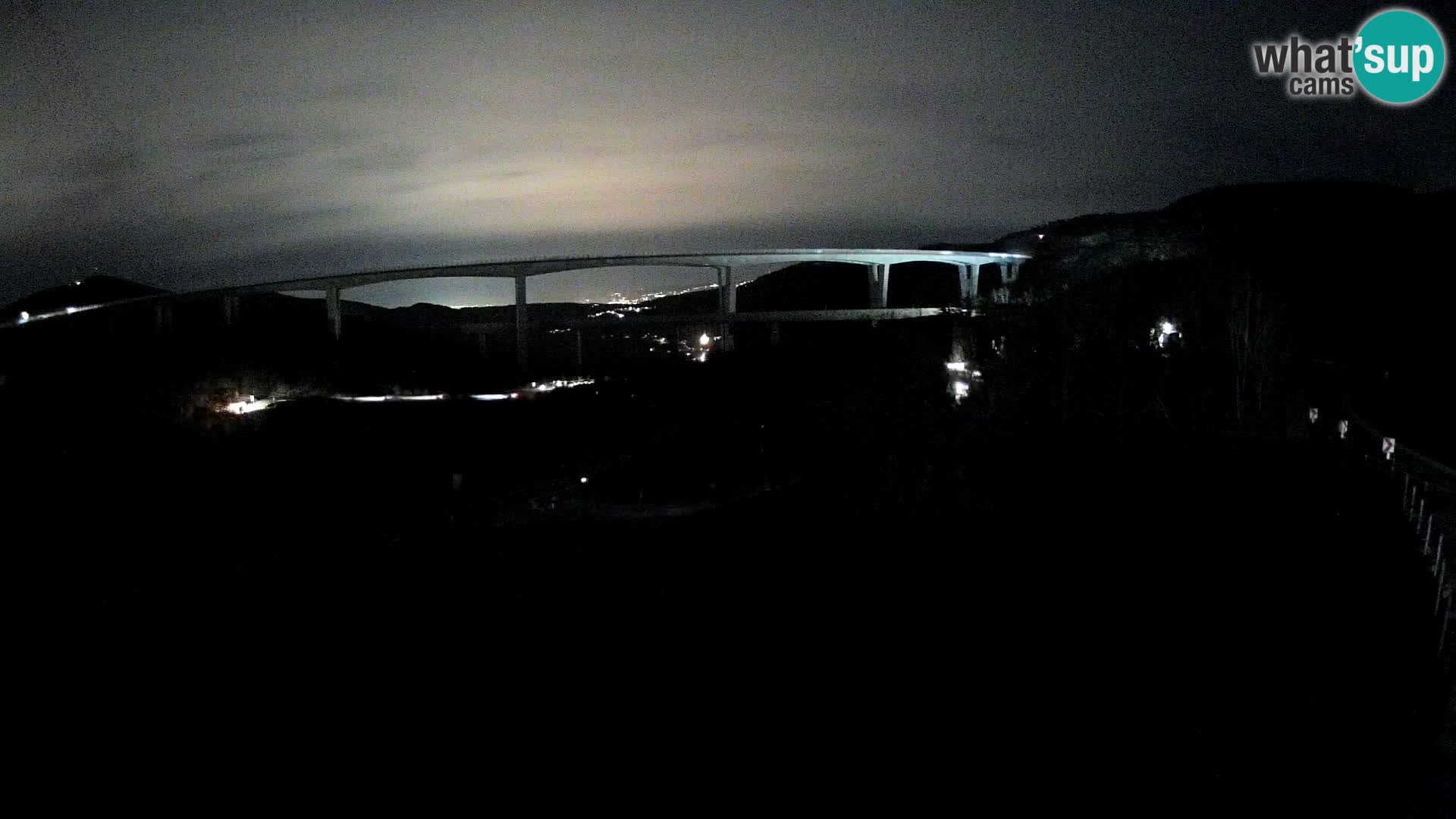Livecam  Črni Kal Viadotto – panorama dal Viki Burger