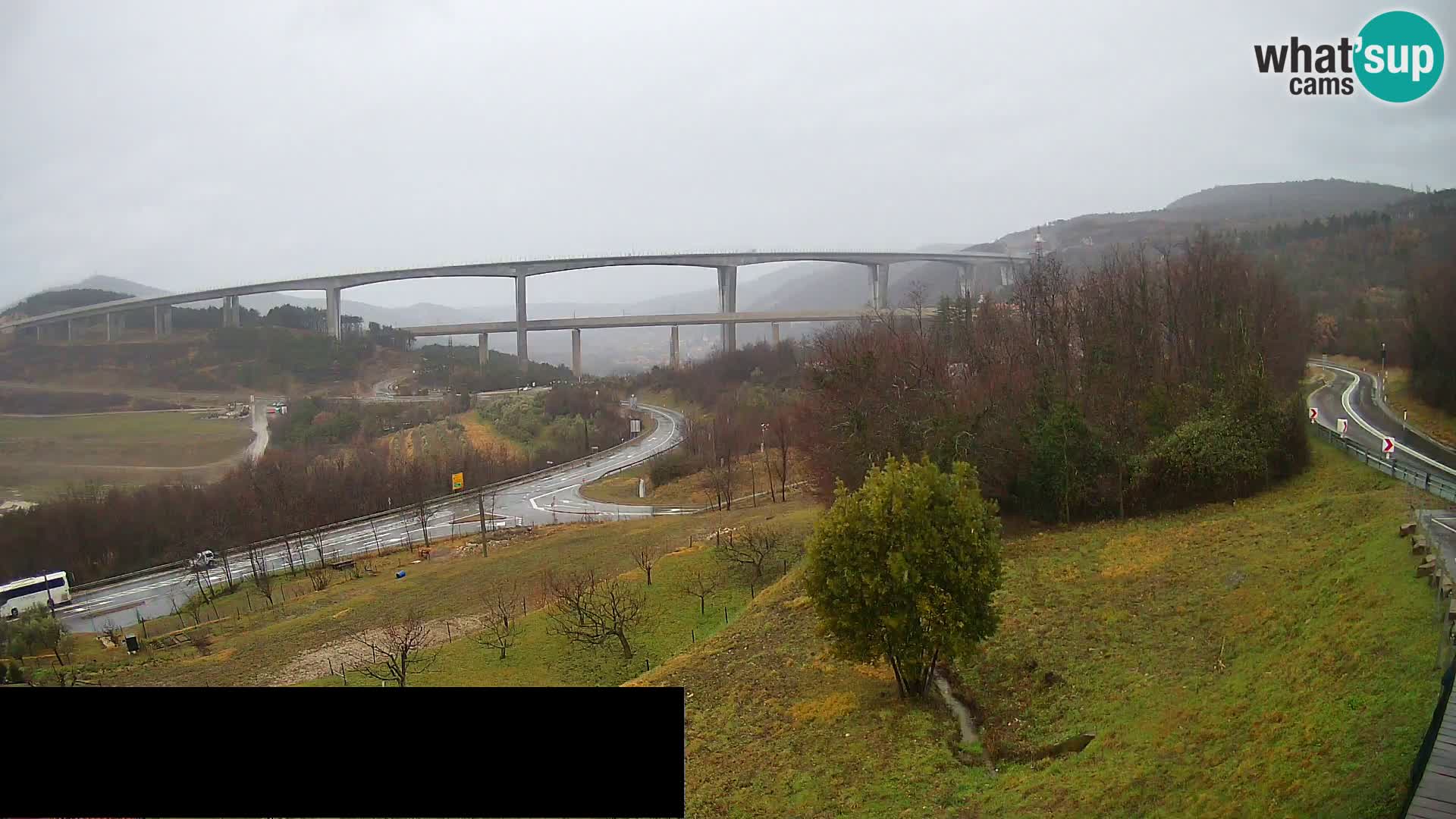 Web kamera Črni Kal Viadukt – pogled sa Viki Burgerja