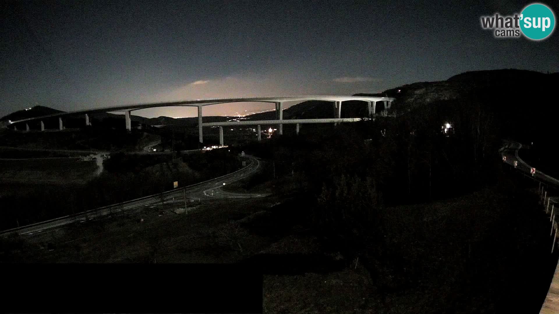 Web kamera Črni Kal Viadukt – pogled sa Viki Burgerja