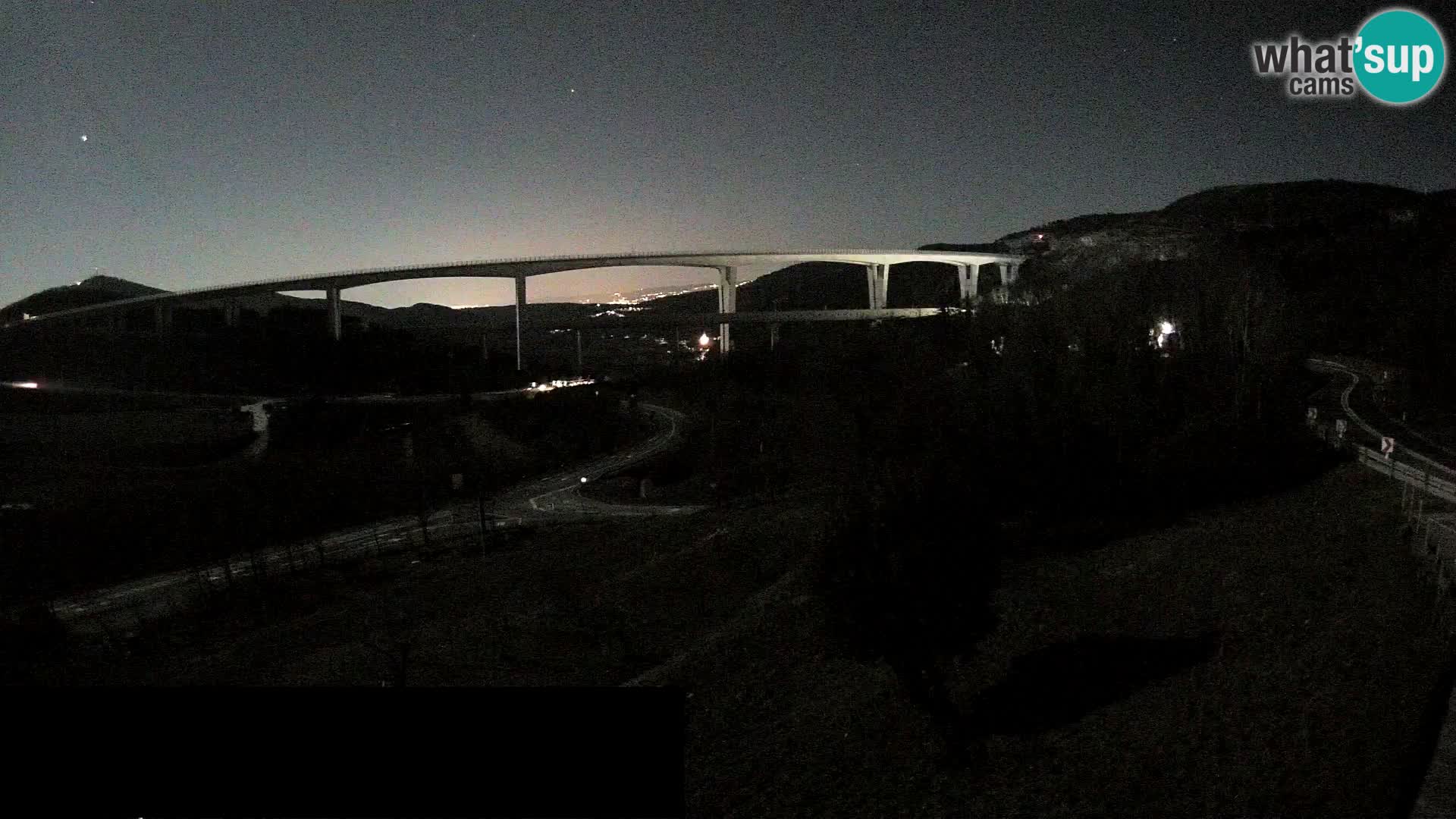 Livecam  Črni Kal Viadotto – panorama dal Viki Burger