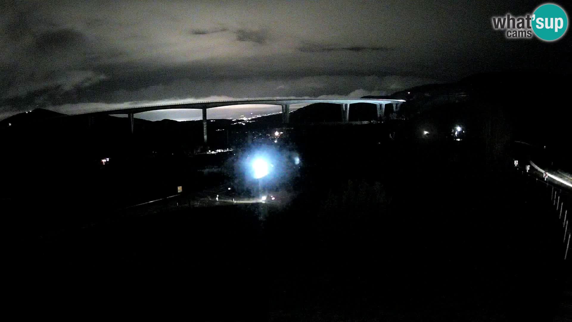 Webcam Črni Kal Viaduct – view from Viki Burger