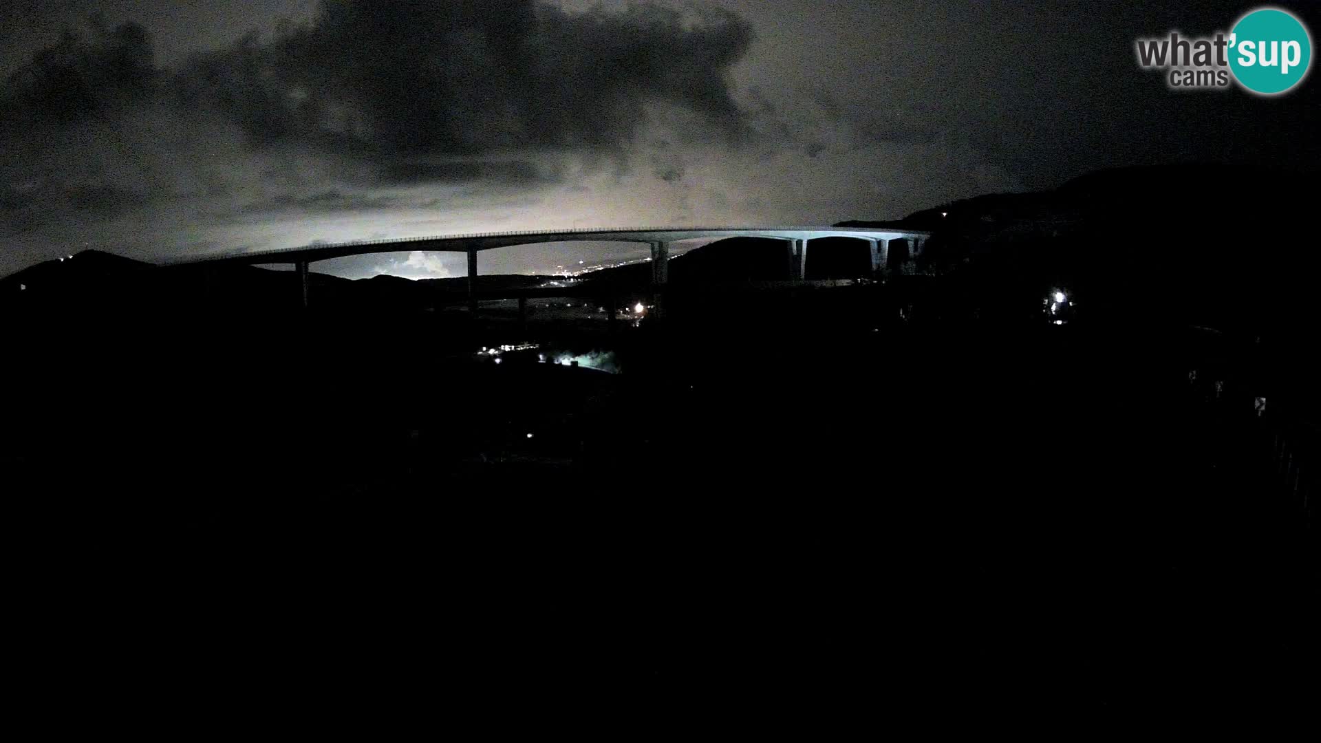 Webcam Črni Kal Viaduct – view from Viki Burger