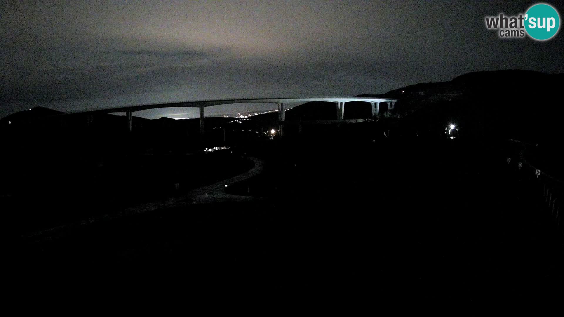 Webcam Črni Kal Viaduct – view from Viki Burger