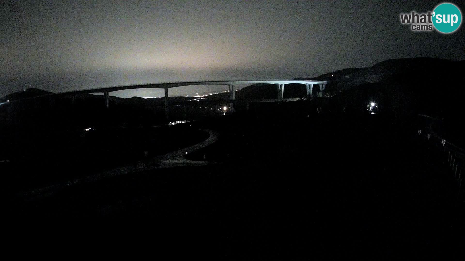 Webcam Črni Kal Viaduct – view from Viki Burger