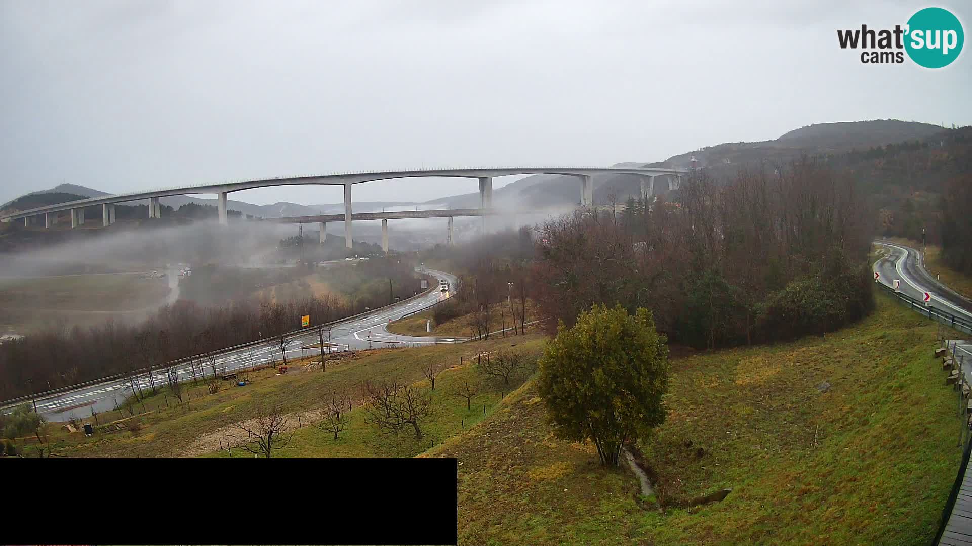 Web kamera Črni Kal Viadukt – pogled sa Viki Burgerja