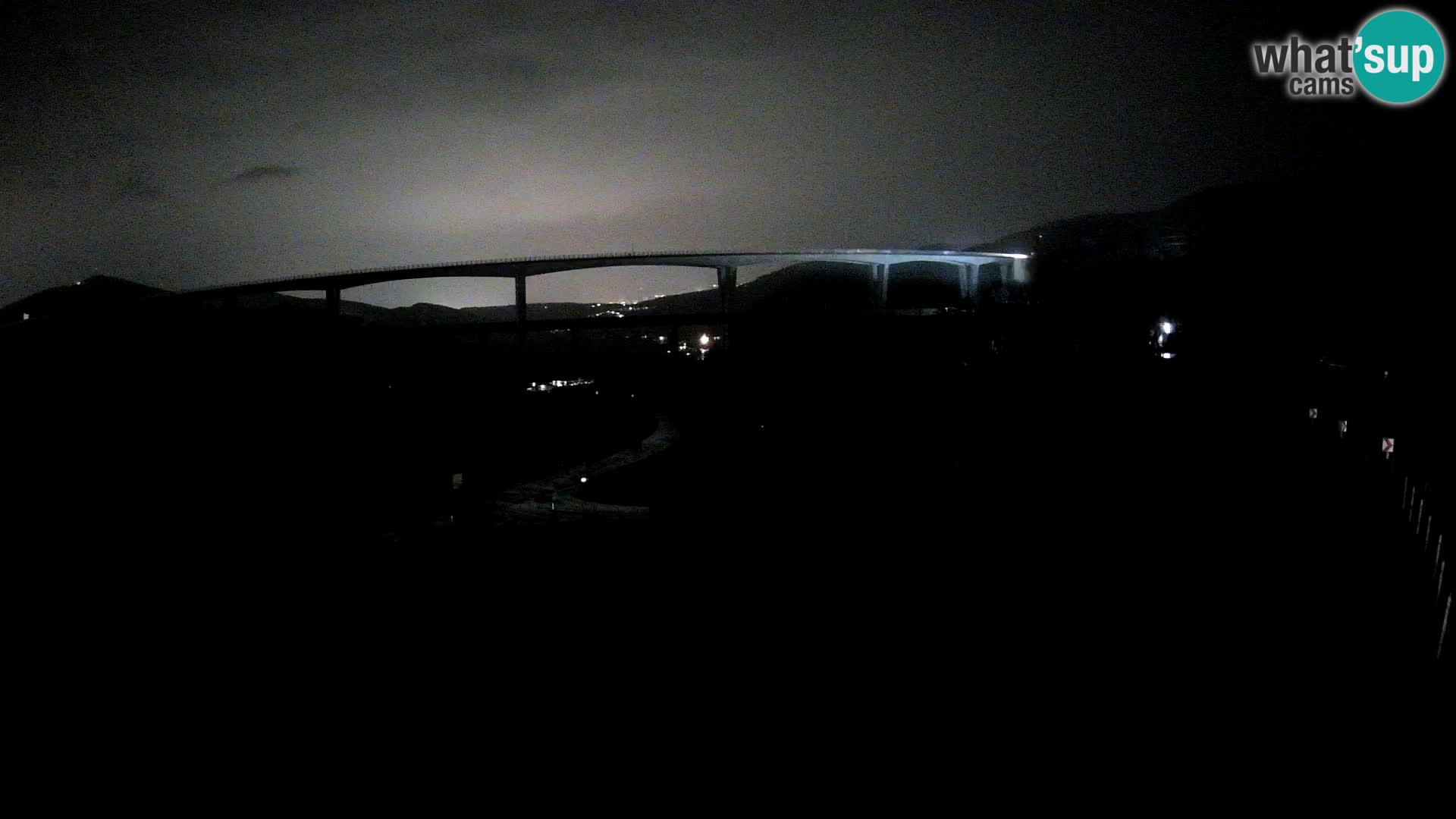 Webcam Črni Kal Viaduct – view from Viki Burger