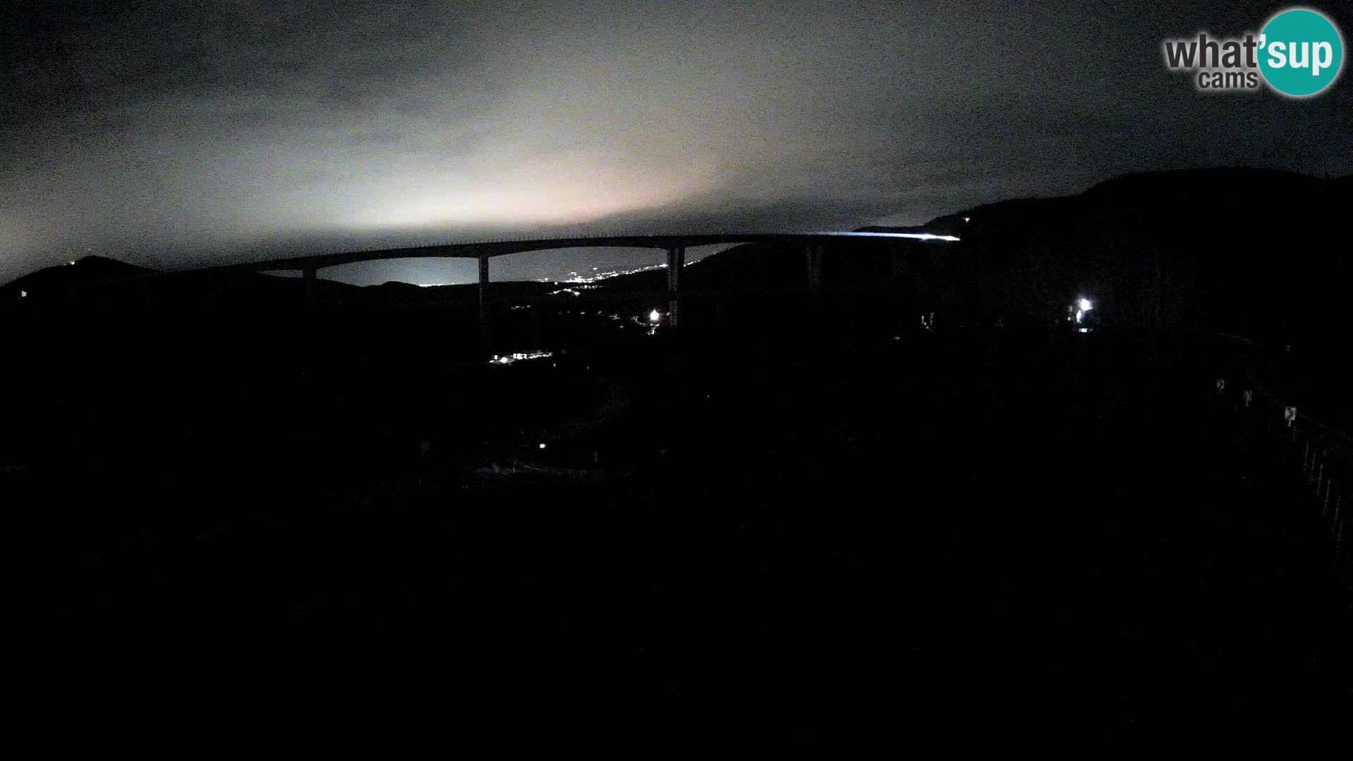 Livecam  Črni Kal Viadotto – panorama dal Viki Burger