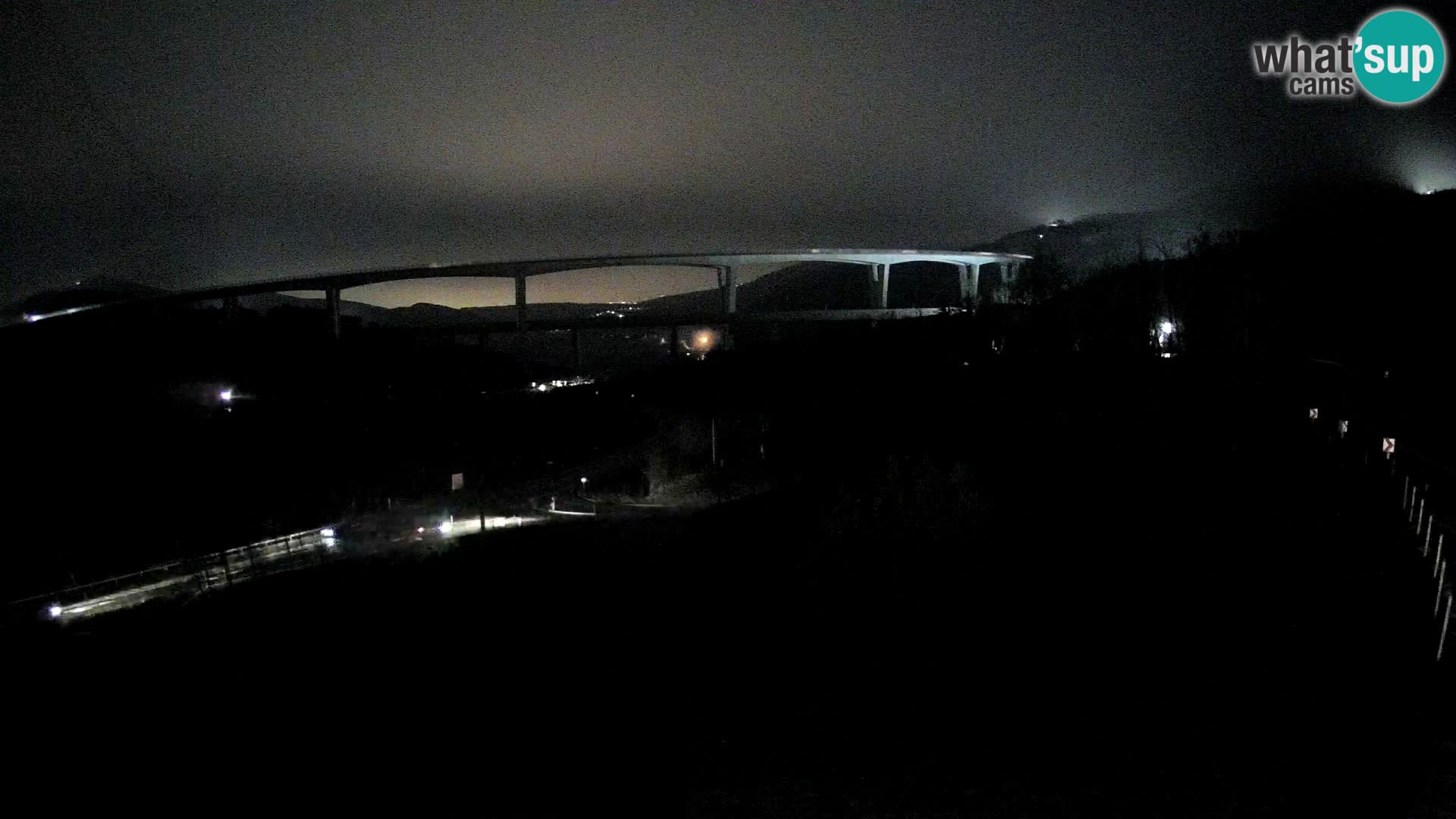 Livecam  Črni Kal Viadotto – panorama dal Viki Burger