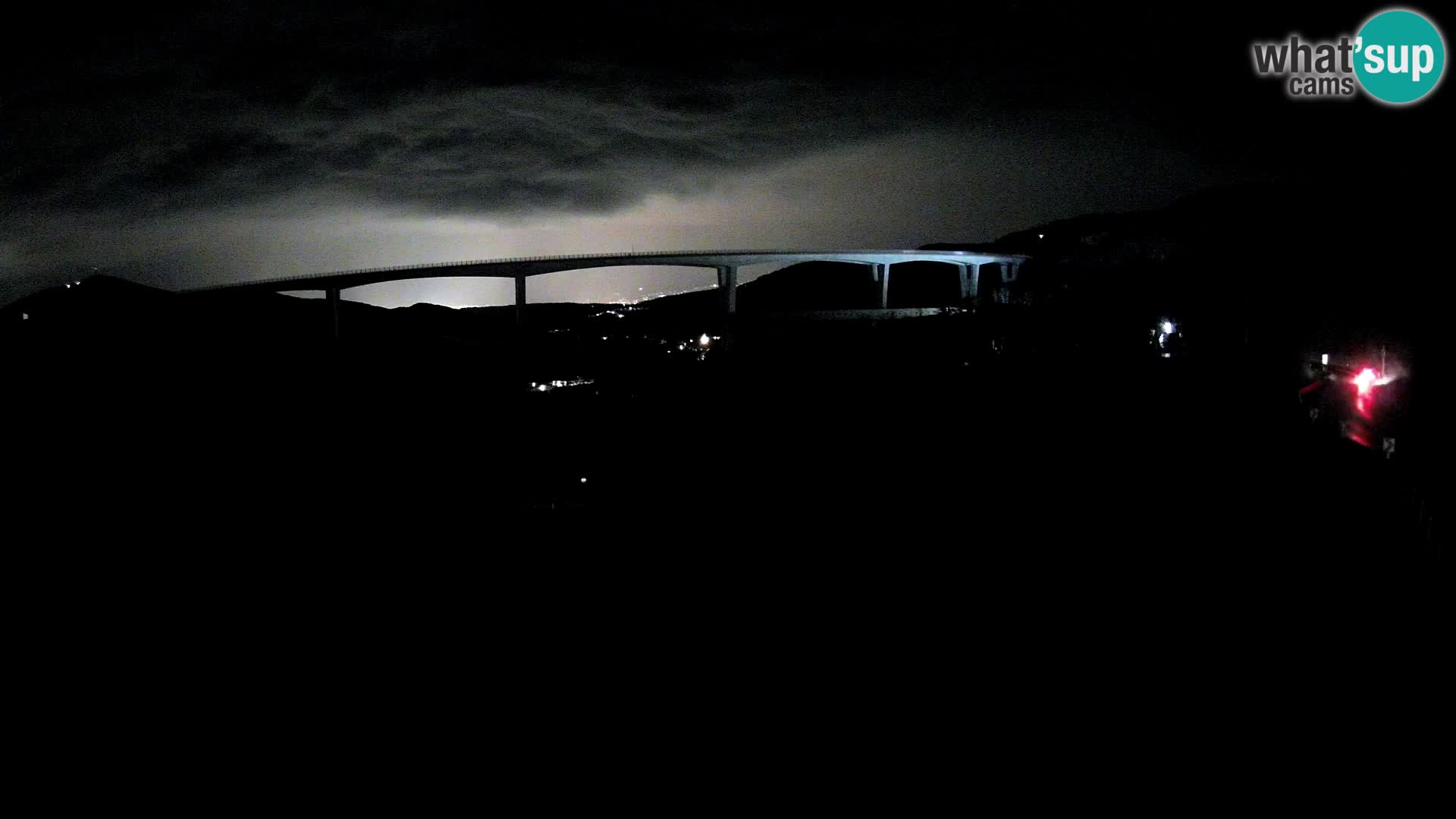 Webcam Črni Kal Viaduct – view from Viki Burger