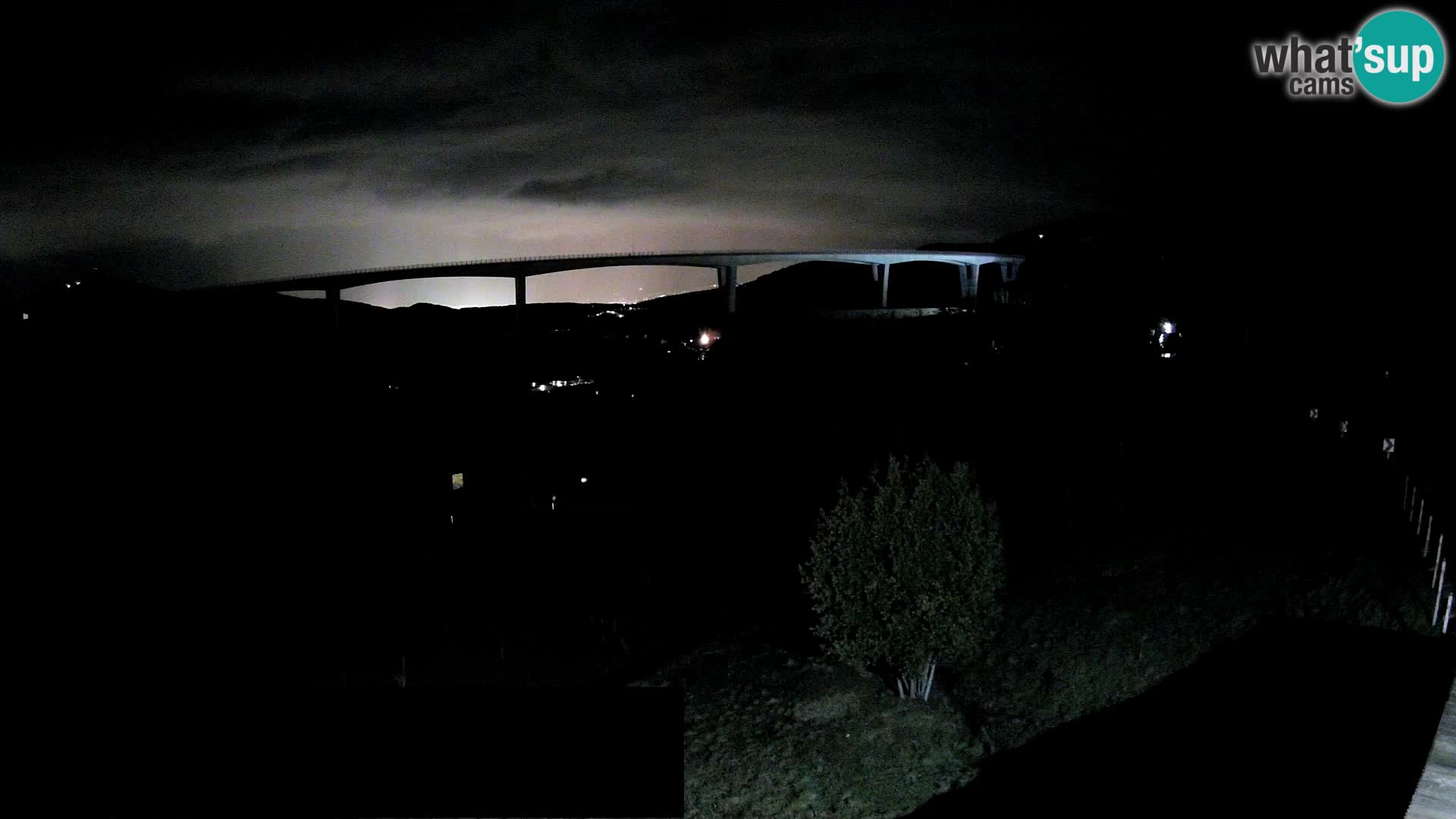 Webcam Črni Kal Viaduct – view from Viki Burger