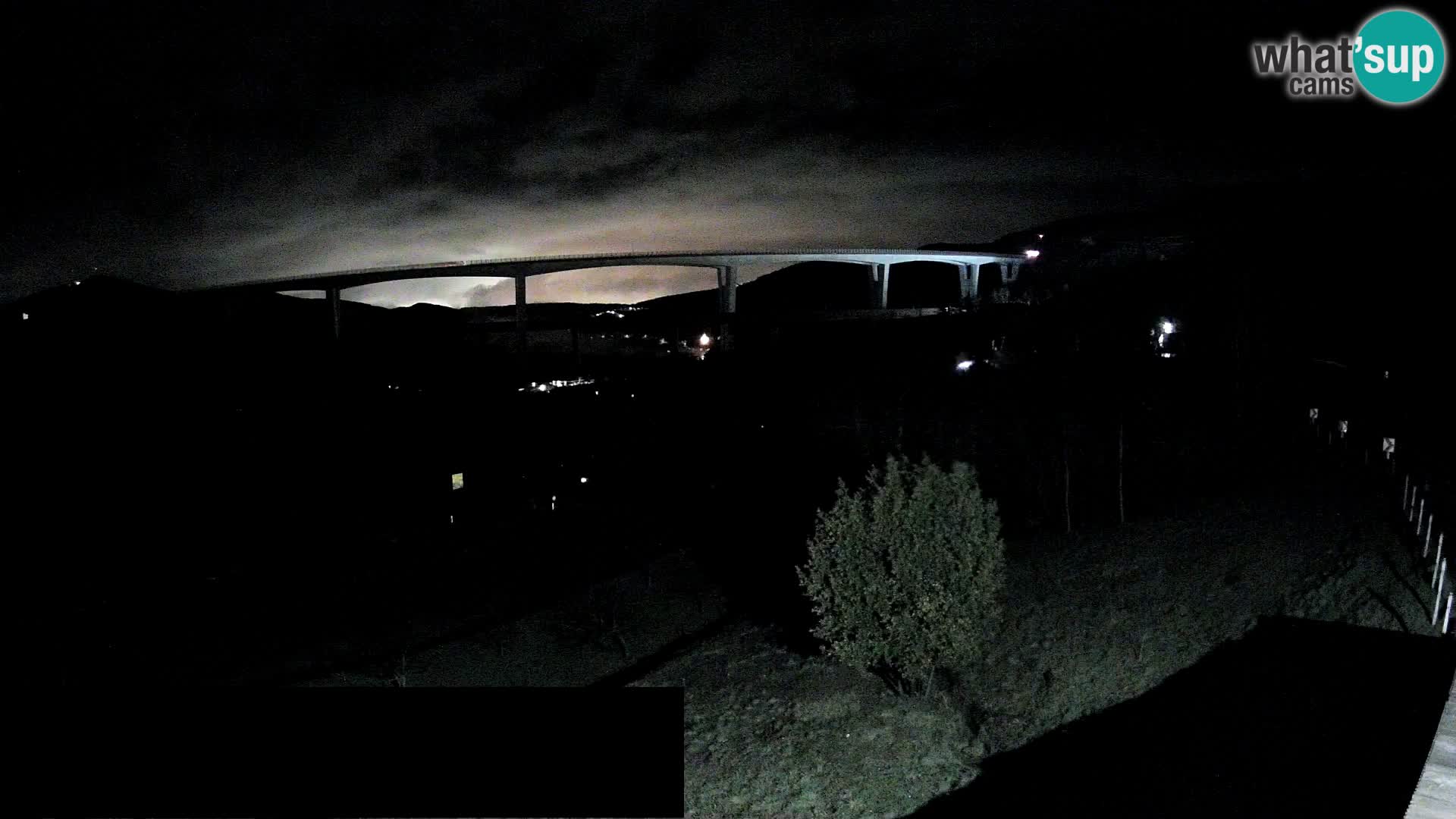 Webcam Črni Kal Viaduct – view from Viki Burger