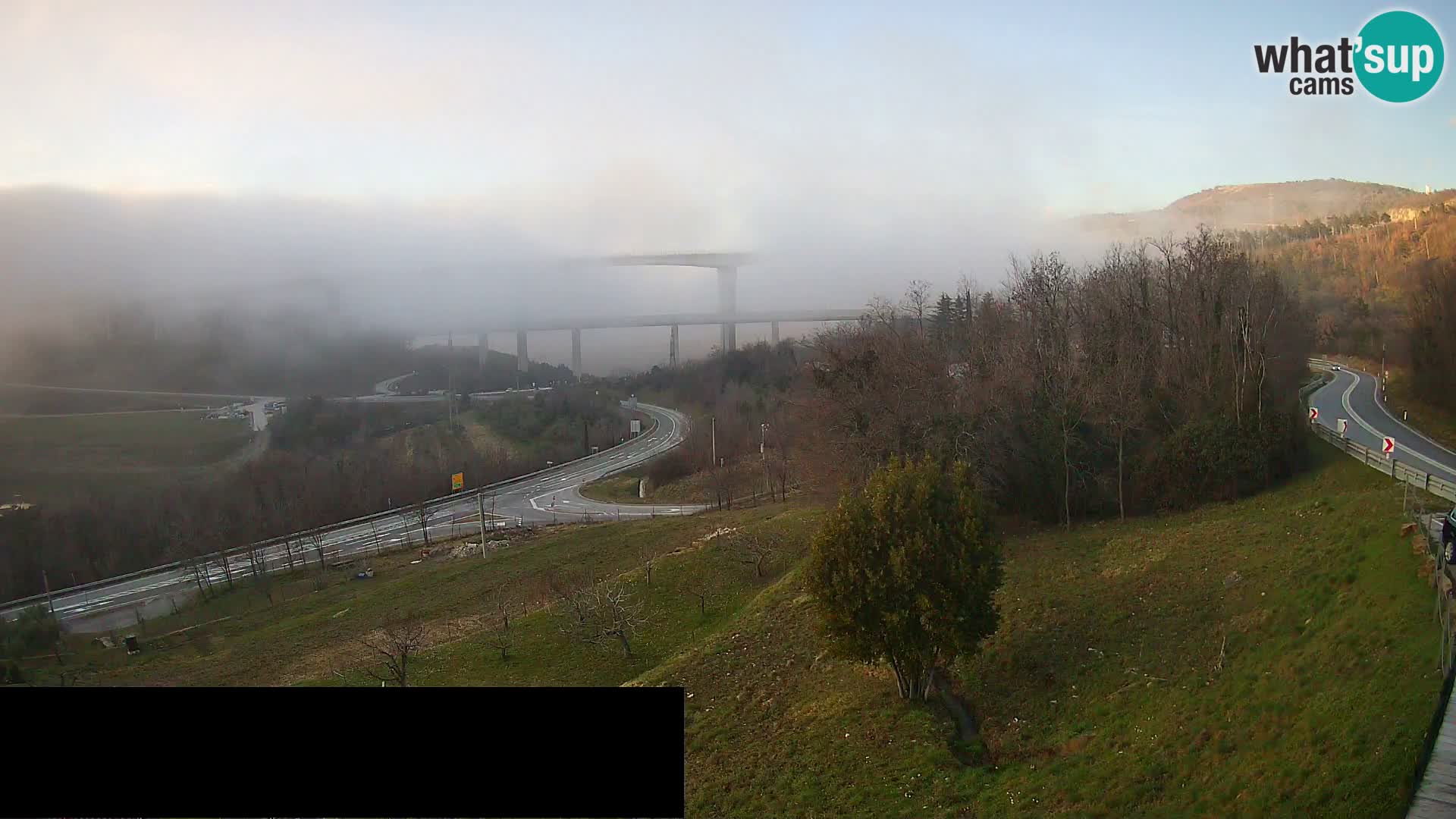 Web kamera Črni Kal Viadukt – pogled sa Viki Burgerja
