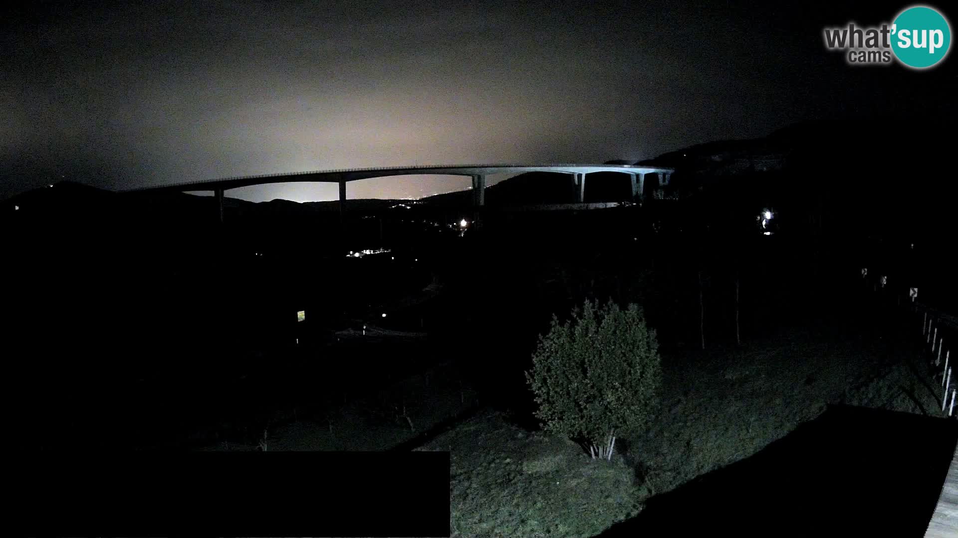 Webcam Črni Kal Viaduct – view from Viki Burger