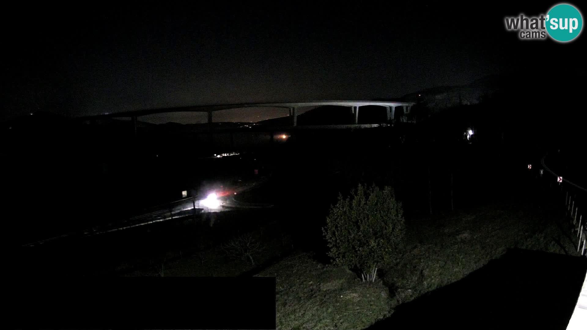 Livecam  Črni Kal Viadotto – panorama dal Viki Burger