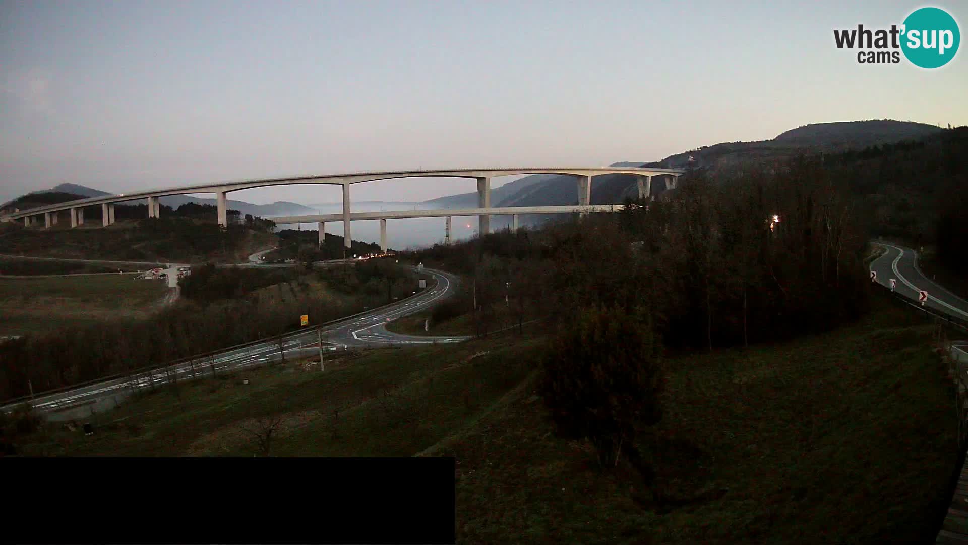 Livecam  Črni Kal Viadotto – panorama dal Viki Burger