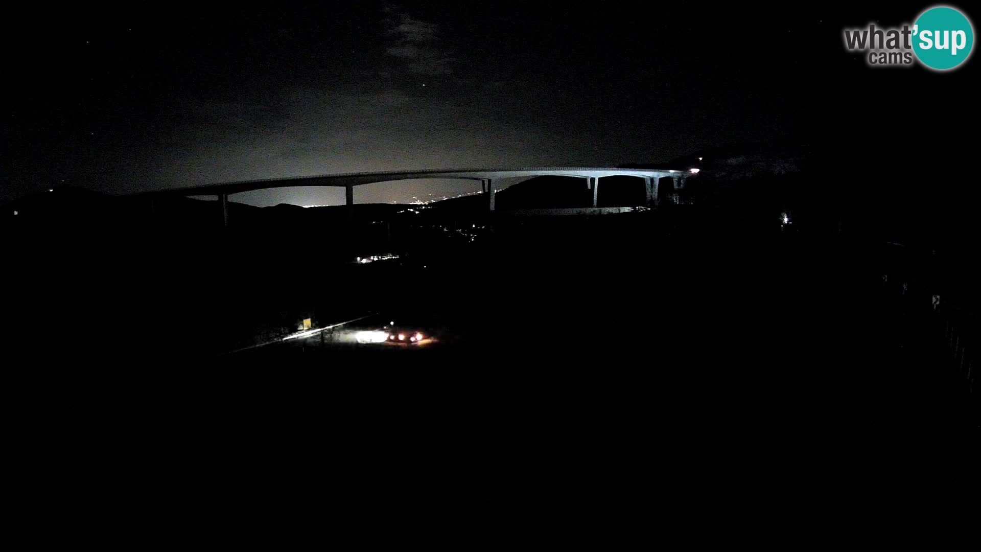 Webcam Črni Kal Viaduct – view from Viki Burger